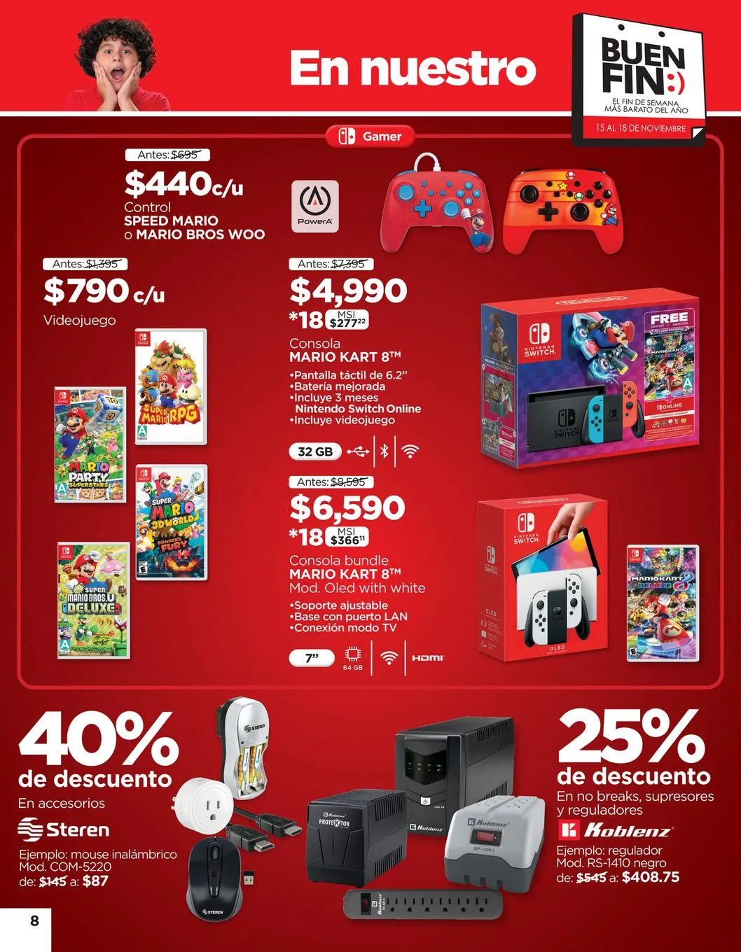 Catálogo de Ofertas imperdibles de Buen Fin 15 de noviembre al 18 de noviembre 2024 - Pagina 8