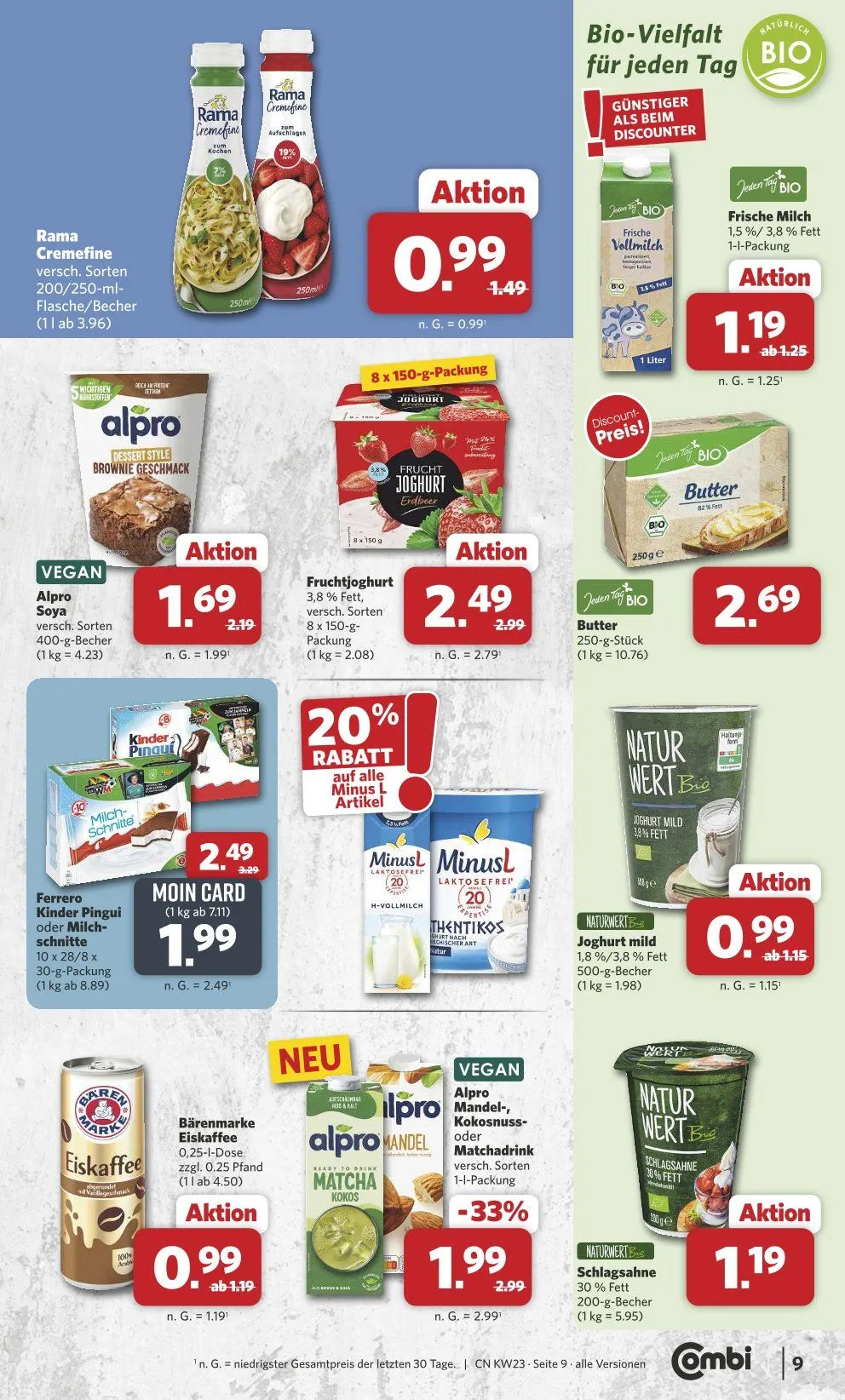 Combi - Wöchentliche Prospekte von 1. Juni bis 6. Juni 2026 - Prospekt seite 9