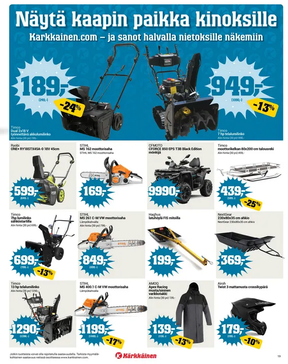 Kärkkäinen  voimassa alkaen 7. tammikuuta - 20. tammikuuta 2026 - Tarjouslehti sivu 9
