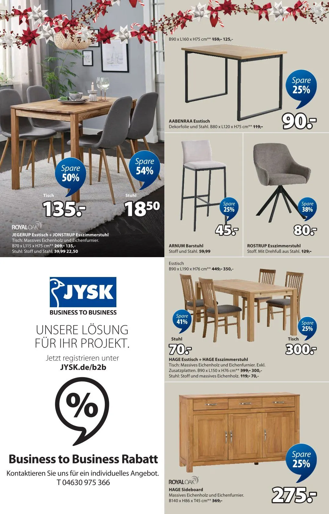 JYSK Angebote von 19. Oktober bis 29. November 2025 - Prospekt seite 8