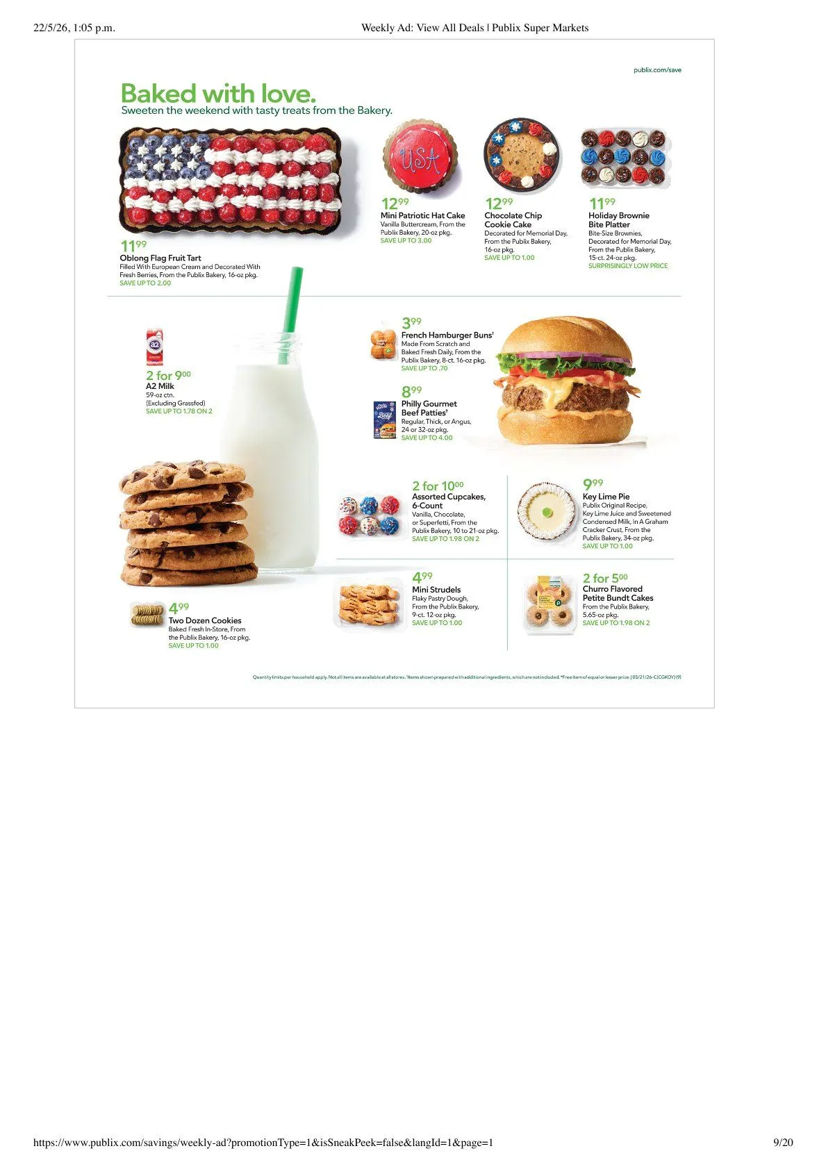 Weekly promotion Publix Sales spanning from May 20 to May 26 2026 - Page 9 for Catalogue 365
