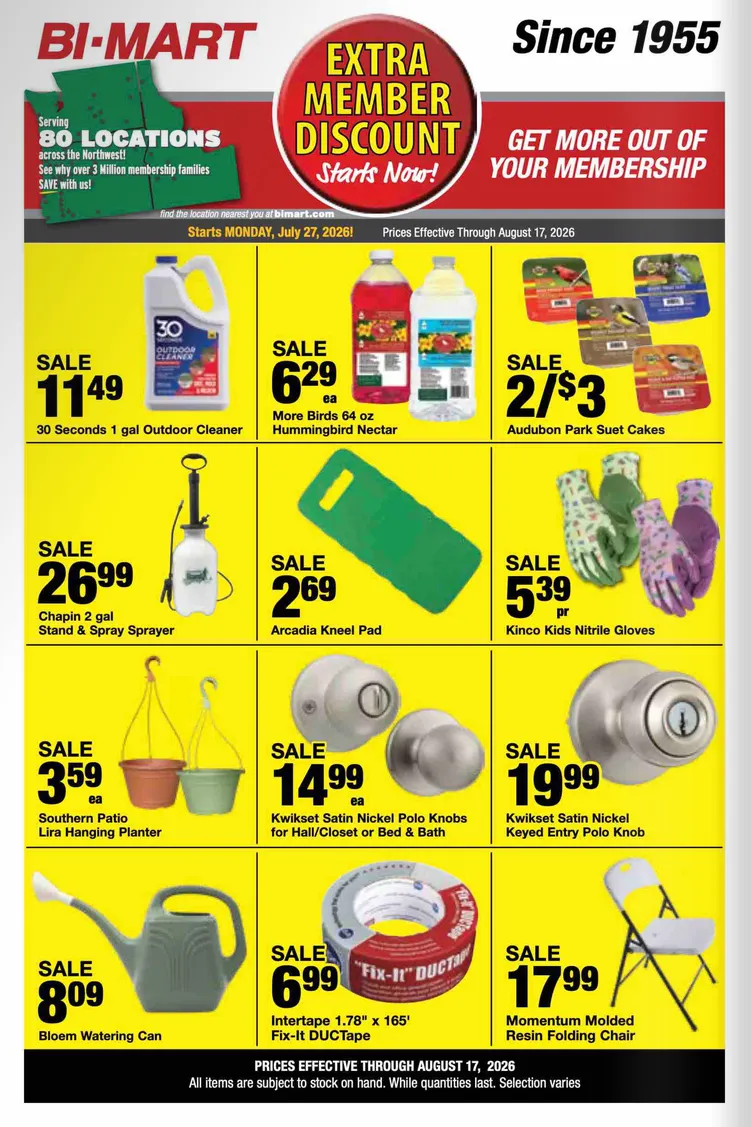 Weekly ad BI-MART Sales from July 27 to August 17 2026 - Page 9