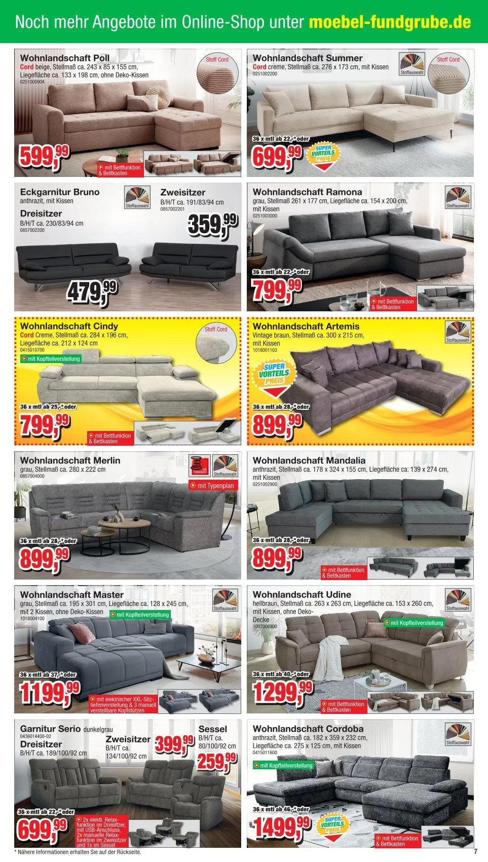Möbelfundgrube Angebote von 3. April bis 16. April 2025 - Prospekt seite 9