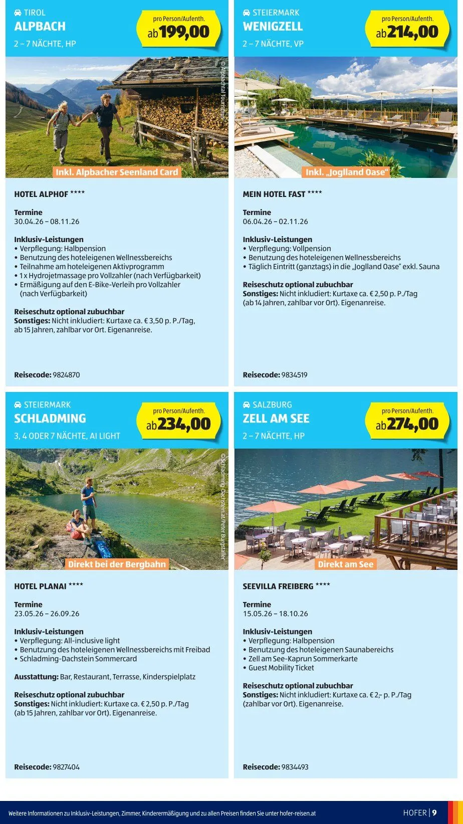  Hofer Prospekte von 29. April bis 26. Mai 2026 - Flugblätt seite  9