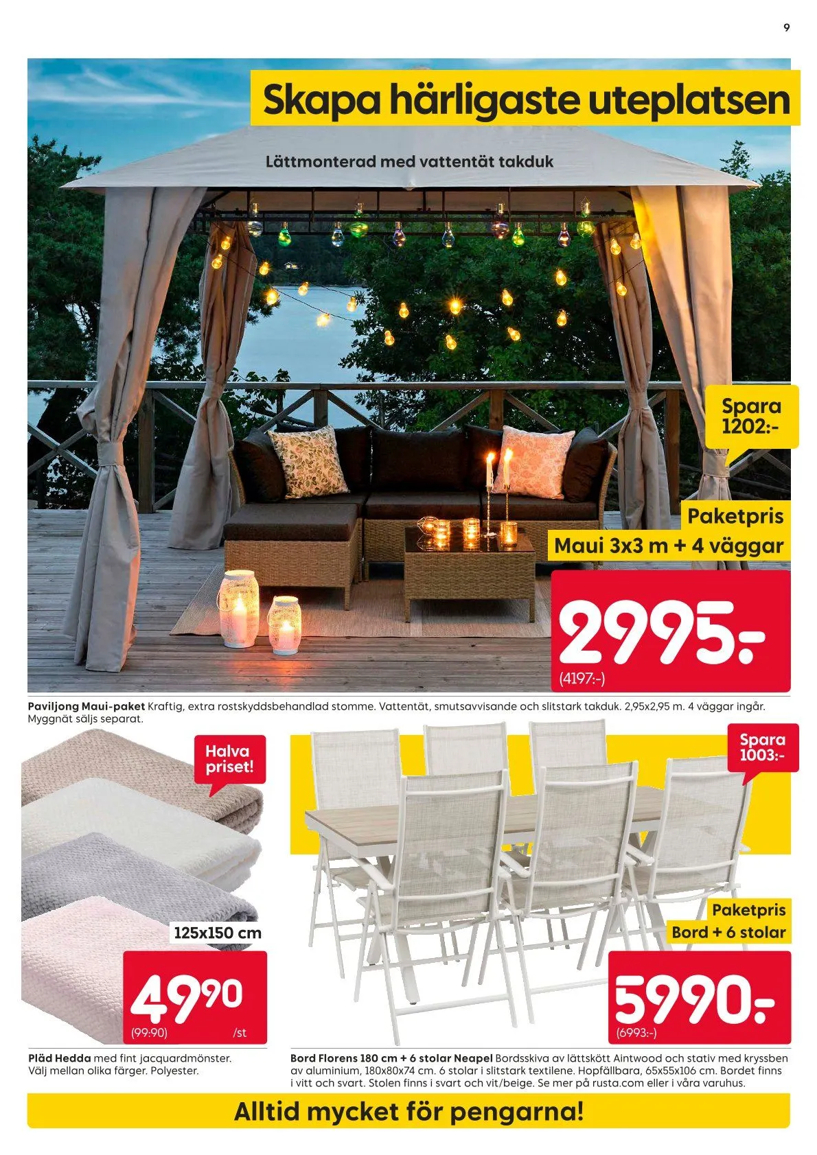 Rusta erbjudanden från 15 juni till 21 juni 2026 - Reklamblad sidor 9