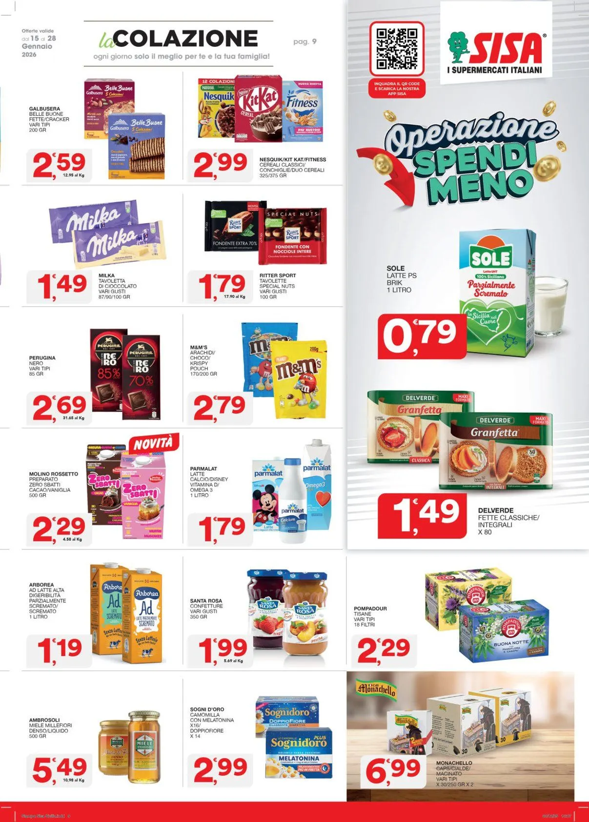 Volantini Sisa da 15 gennaio a 26 gennaio di 2026 - Pagina del volantino 9