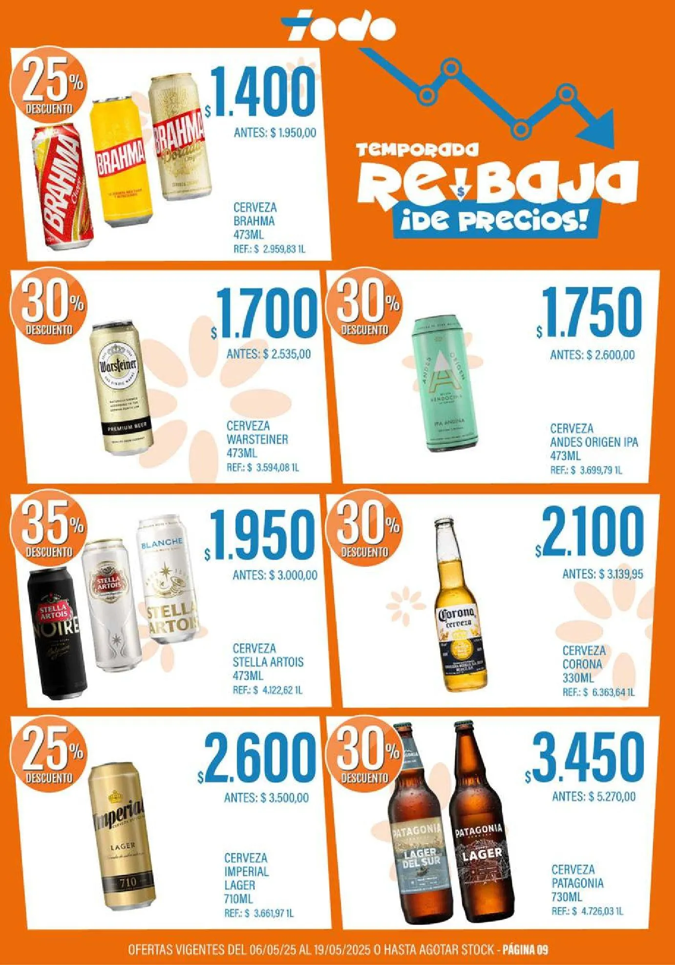 Ofertas de Ofertas Supermercados Todo 6 de mayo al 19 de mayo 2025 - Página 9 del catálogo