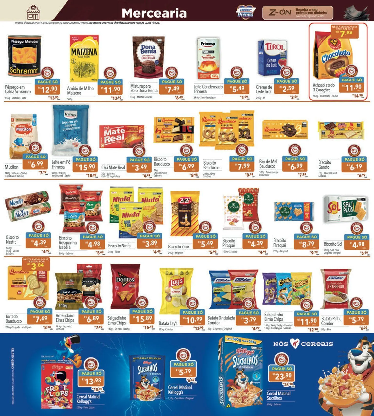 Encarte de Folhetos Supermercados Condor 14 de julho até 27 de julho 2026 - Pagina 9