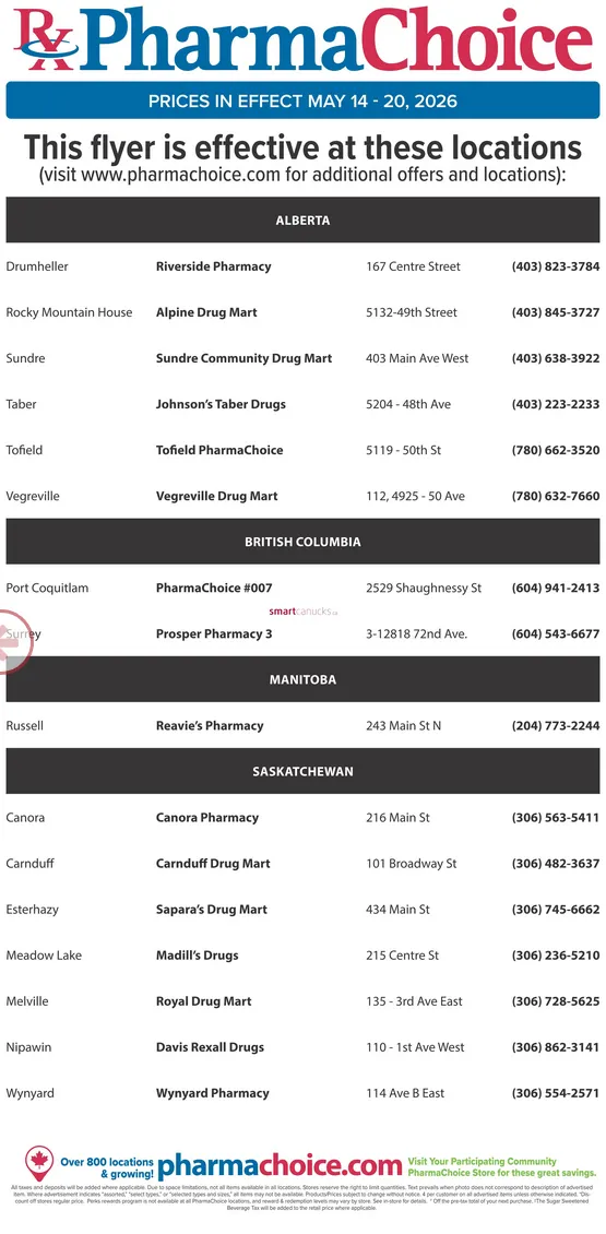 PharmaChoice Sales from May 14 to May 20 2026 - flyer page 9