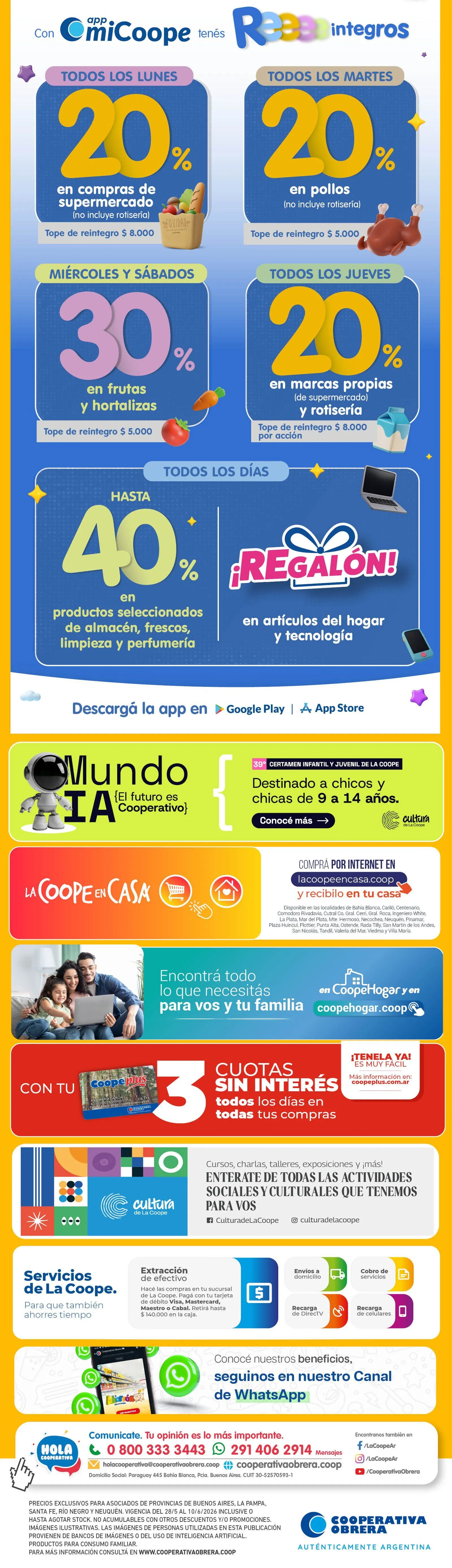 Ofertas de Cooperativa Obrera Ofertas 28 de mayo al 10 de junio 2026 - Página 9 del catálogo