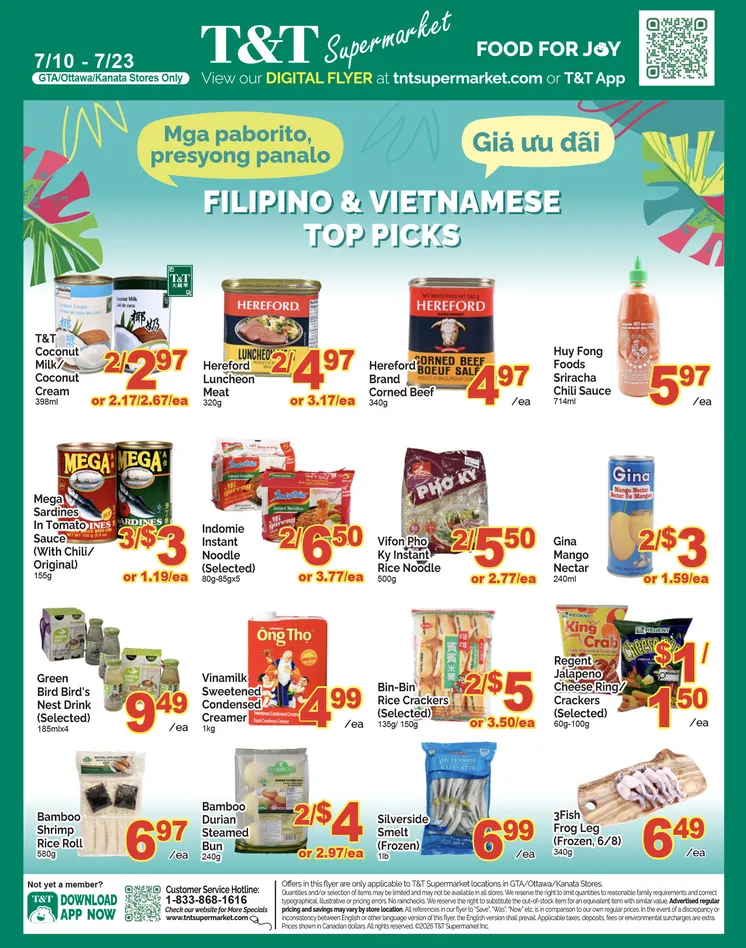 T&T Supermarket Sales from July 10 to July 16 2026 - flyer page 9