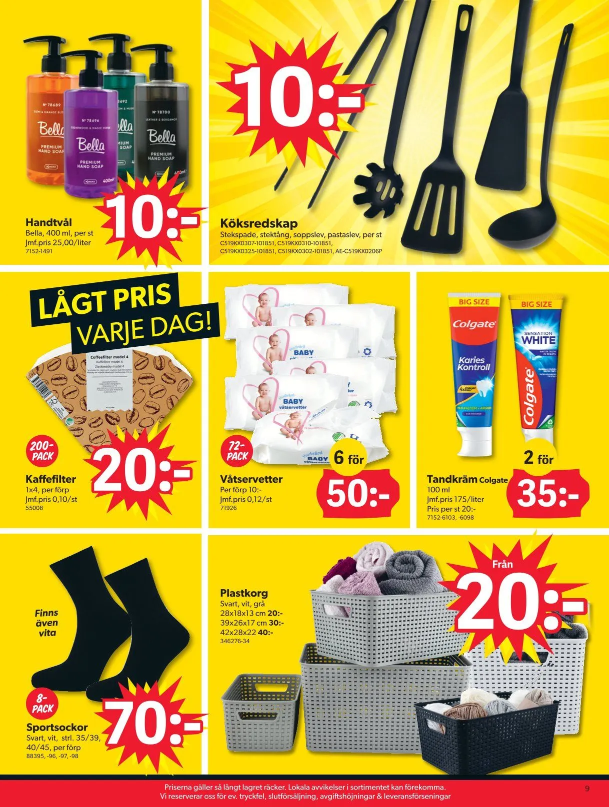  DollarStore Erbjudanden från 25 augusti till 7 september 2025 - Reklamblad sidor 9