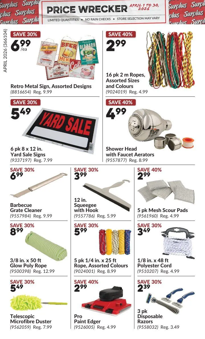 Princess Auto Sales from April 1 to April 30 2026 - flyer page 9