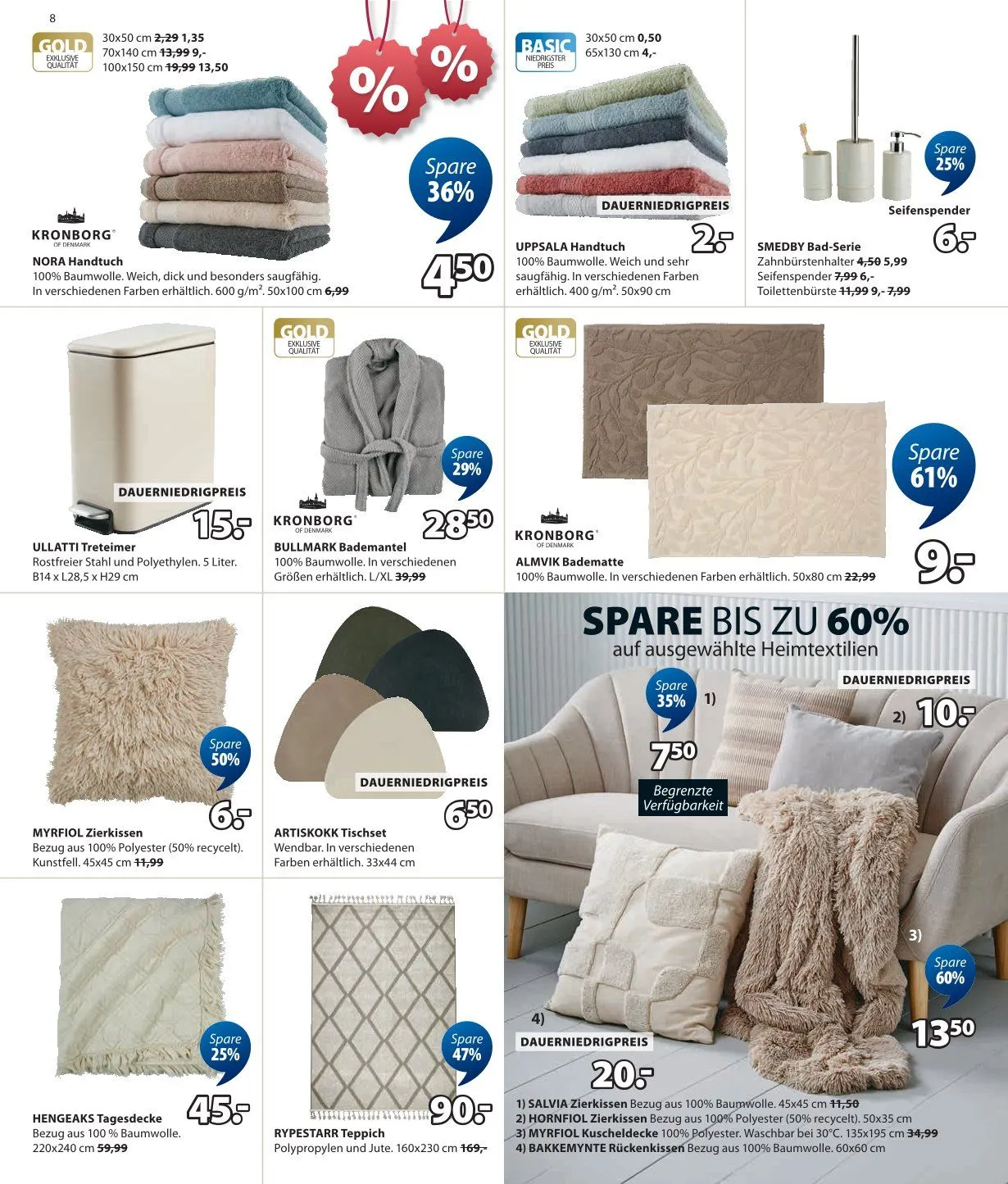 jysk Angebote von 30. Dezember bis 14. Februar 2026 - Prospekt seite 8