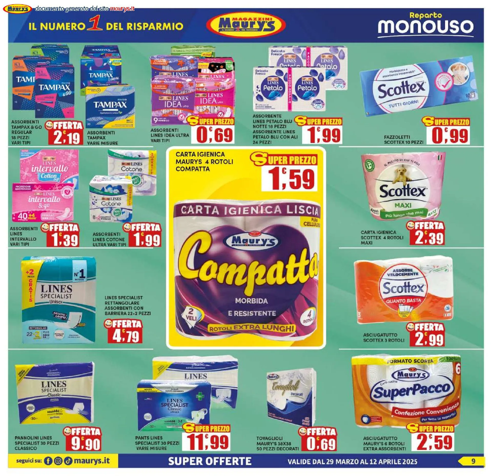 Offerte Maury's da 29 marzo a 14 aprile di 2025 - Pagina del volantino 9