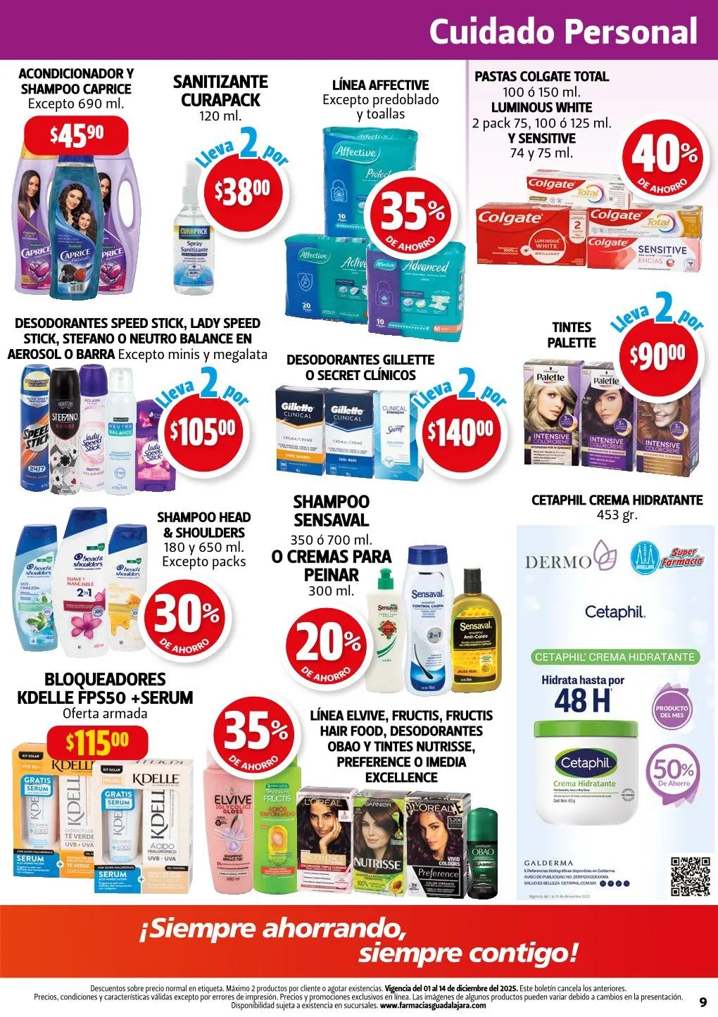 Catálogo de Farmacia Guadalajara 17 de diciembre al 22 de diciembre 2025 - Pagina 9