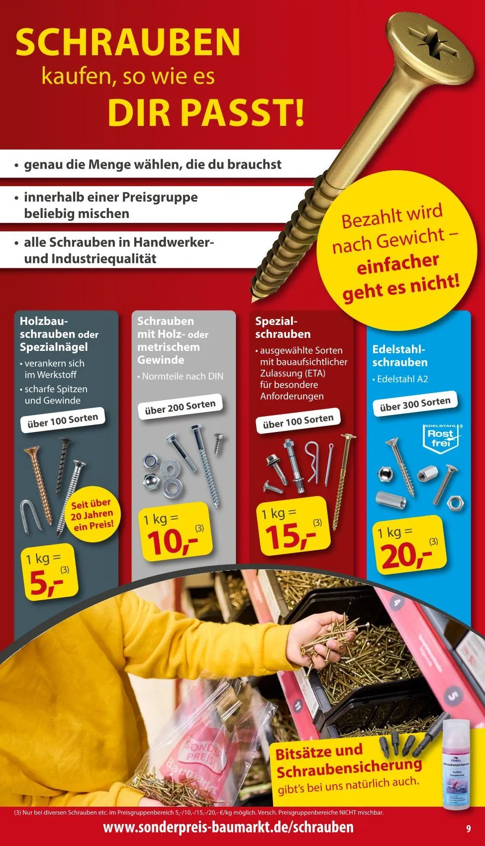  Prospekt Sonderpreis-Baumarkt von 14. Februar bis 20. Februar 2026 - Prospekt seite 9