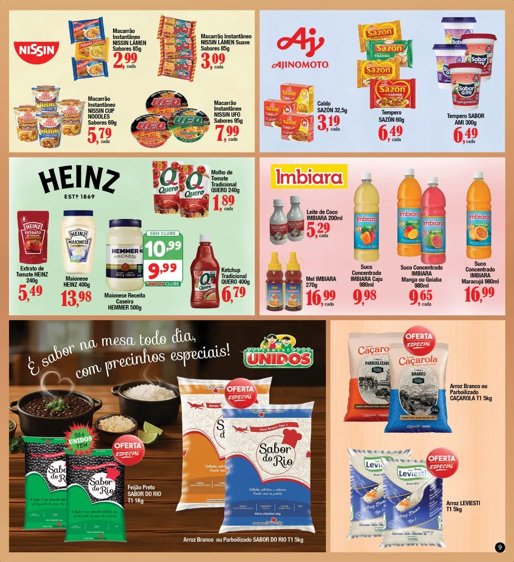 Encarte de Folhetos Unidos Supermercados 17 de julho até 31 de julho 2026 - Pagina 9