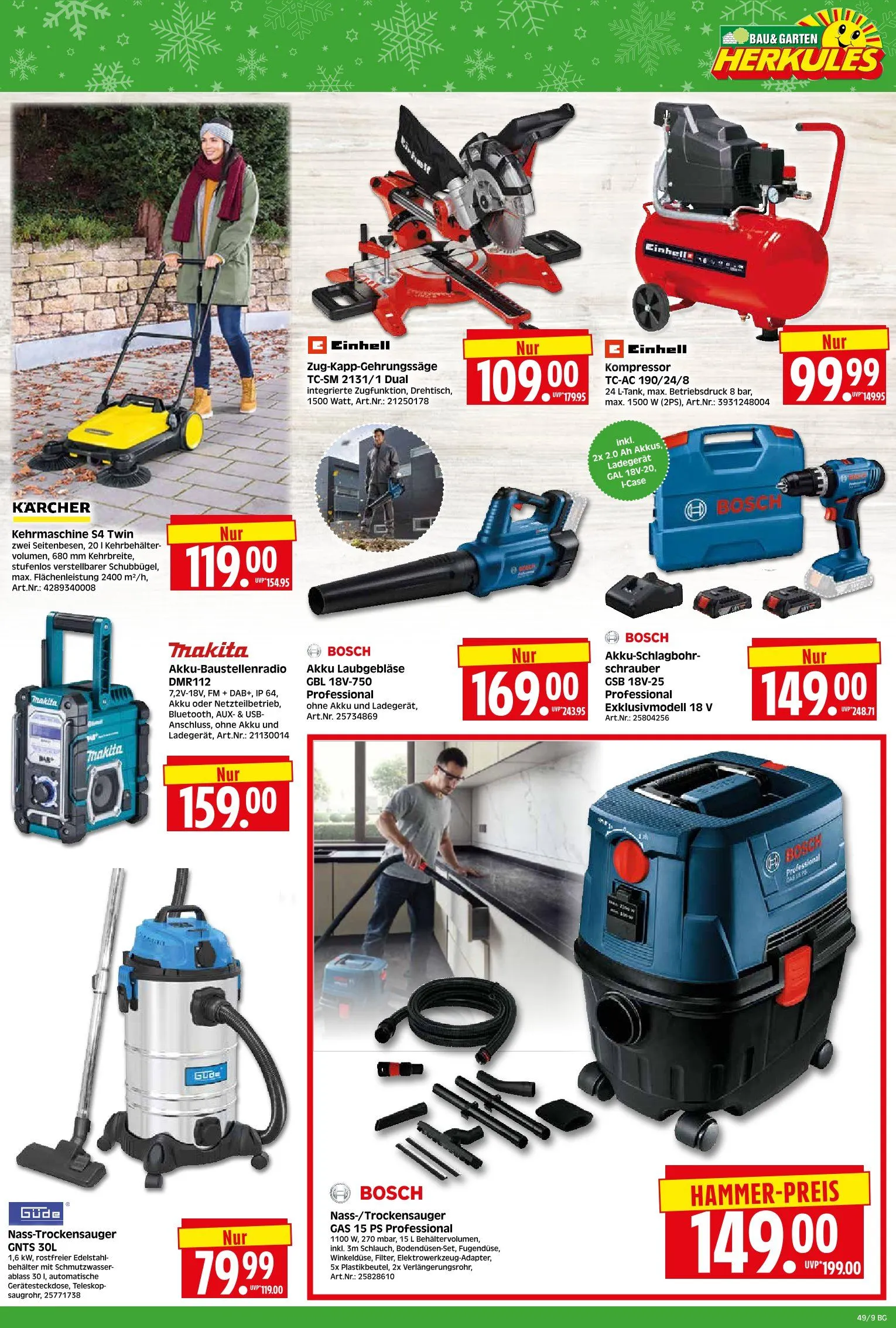Herkules Baumarkt Angebote von 1. Dezember bis 6. Dezember 2025 - Prospekt seite 9