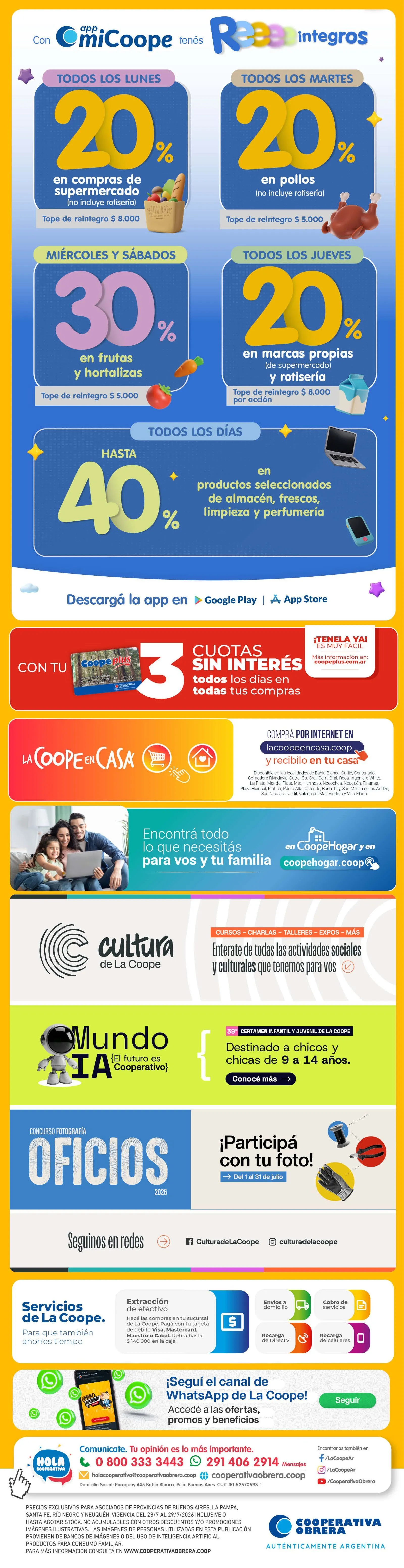 Ofertas de Ofertas Cooperativa Obrera 23 de julio al 29 de julio 2026 - Página 9 del catálogo