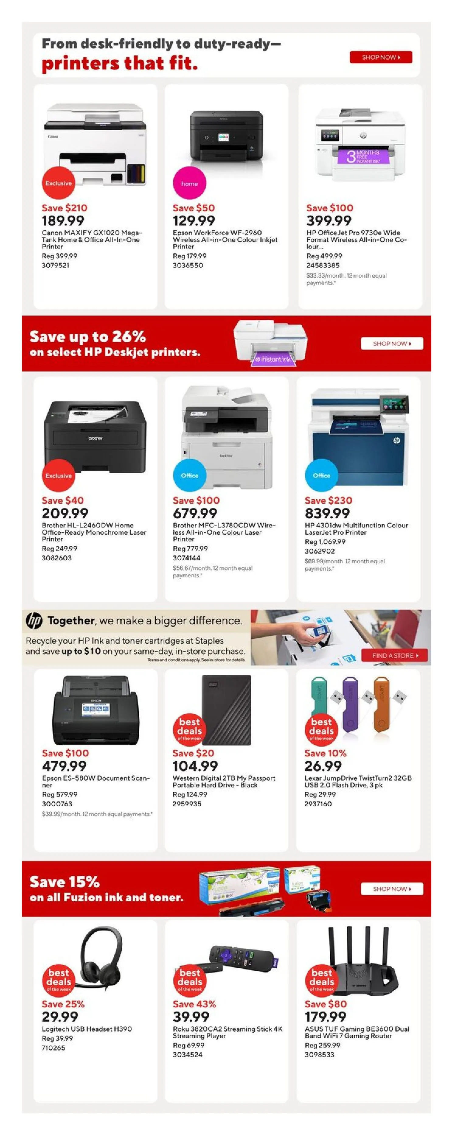 Staples Sales from October 24 to October 28 2025 - flyer page 9