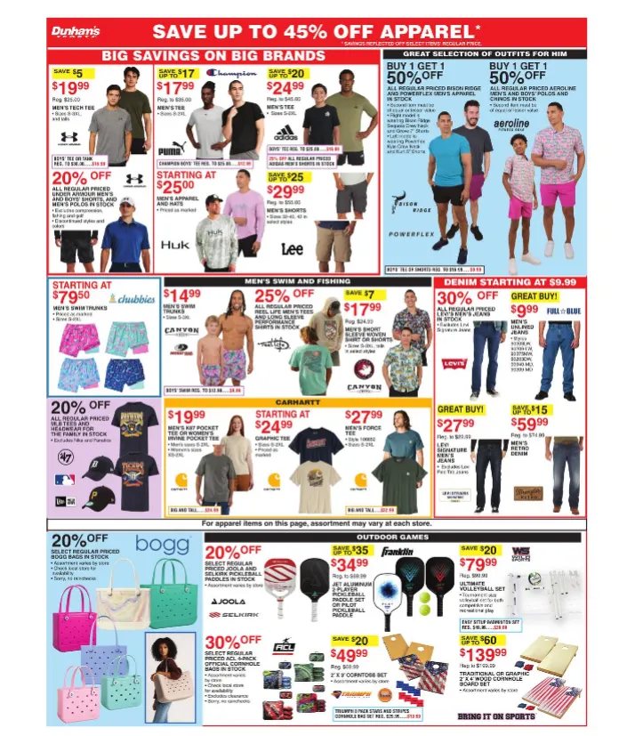 Weekly promotion Dunham's Sports spanning from May 2 to May 7 2026 - Page 10 for Catalogue 365