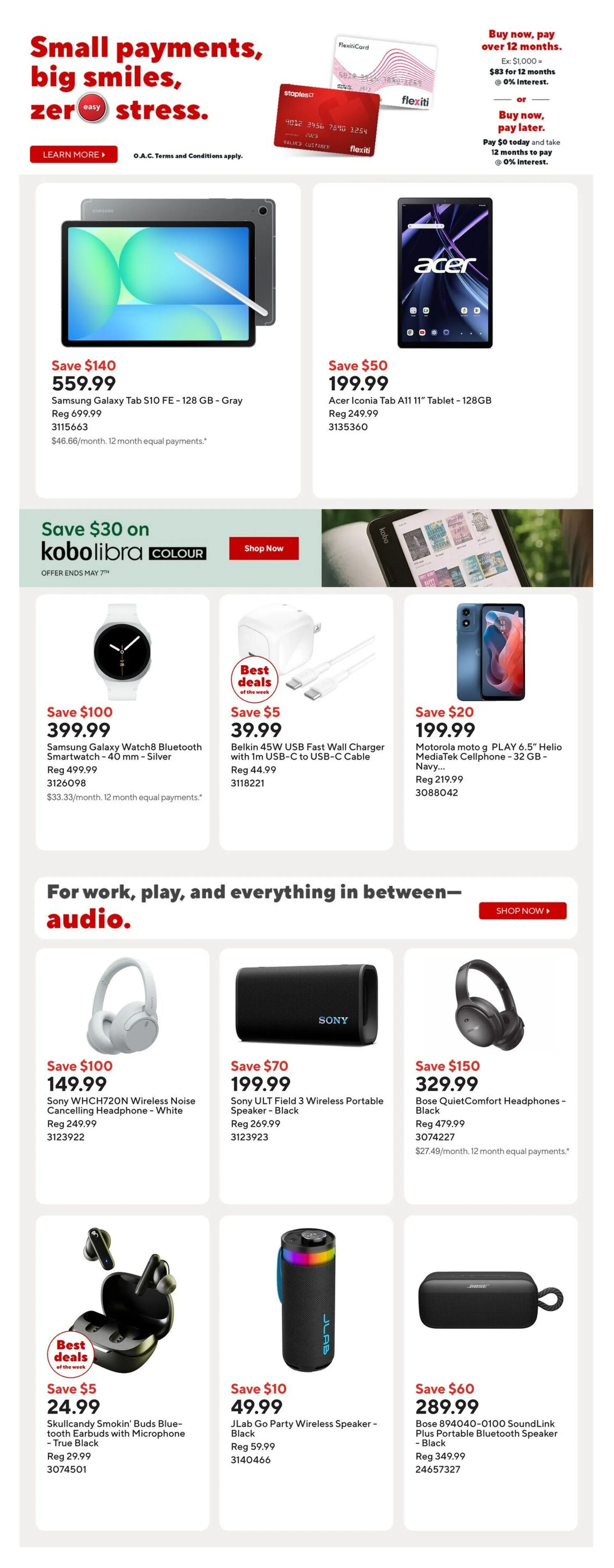 Staples Sales from April 27 to April 30 2026 - flyer page 9