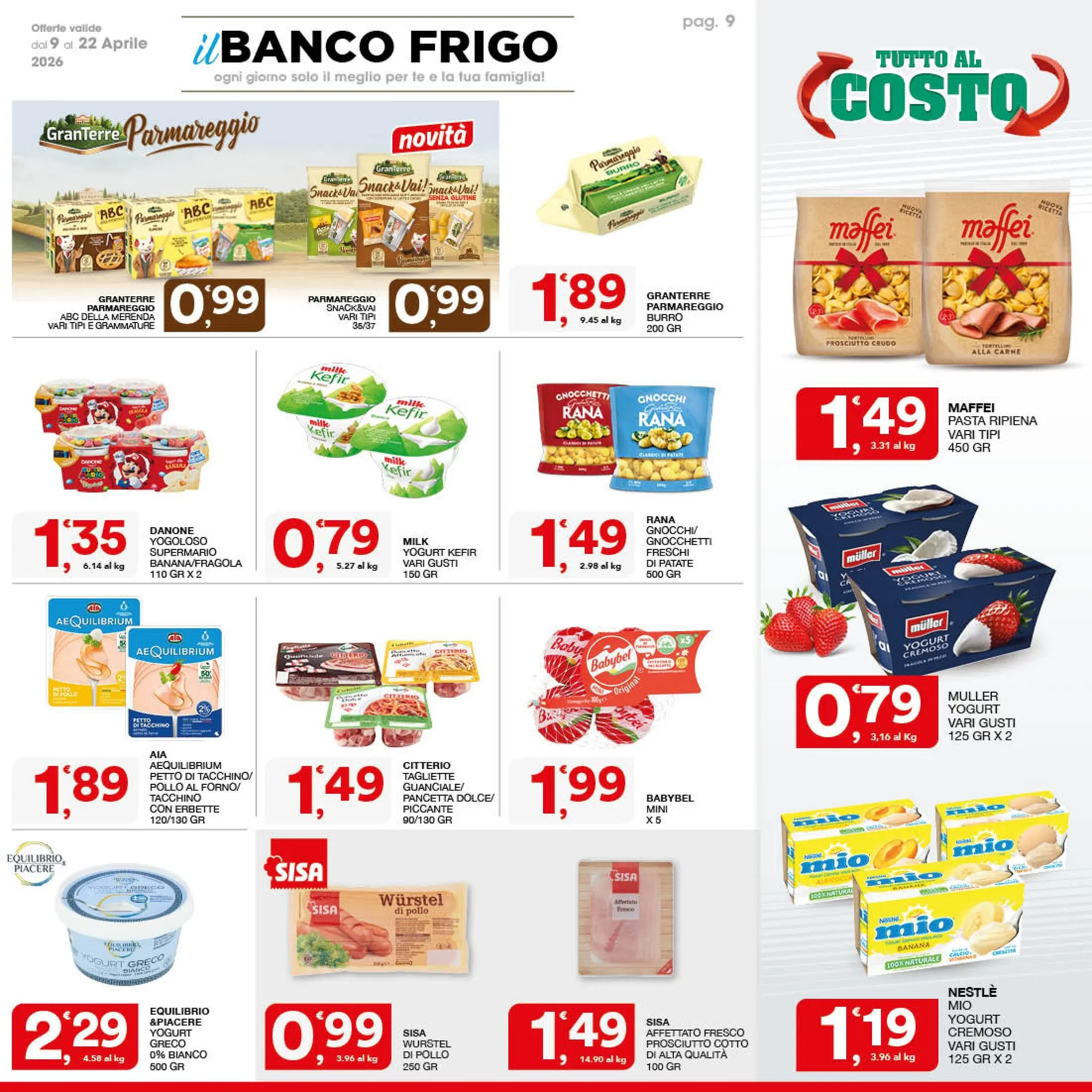 Volantini Sisa da 9 aprile a 22 aprile di 2026 - Pagina del volantino 9