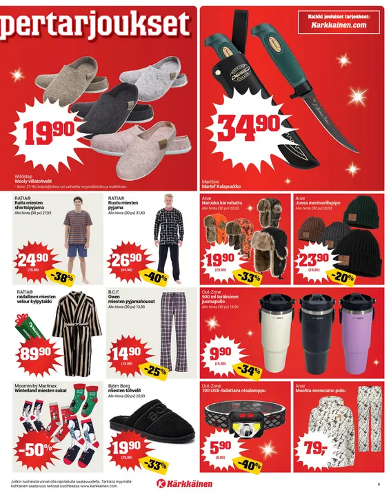  Kaupan Kärkkäinen  voimassa alkaen 17. joulukuuta - 23. joulukuuta 2025 - Tarjouslehti sivu 9