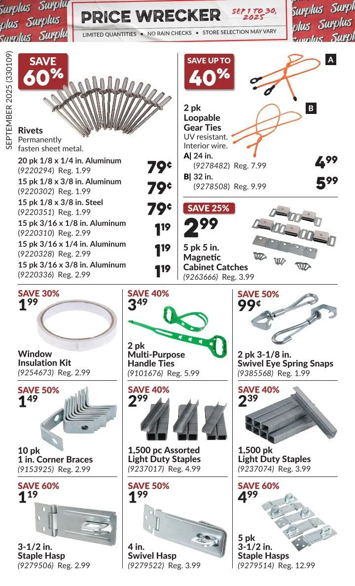 Princess Auto Sales from September 1 to September 30 2025 - flyer page 9