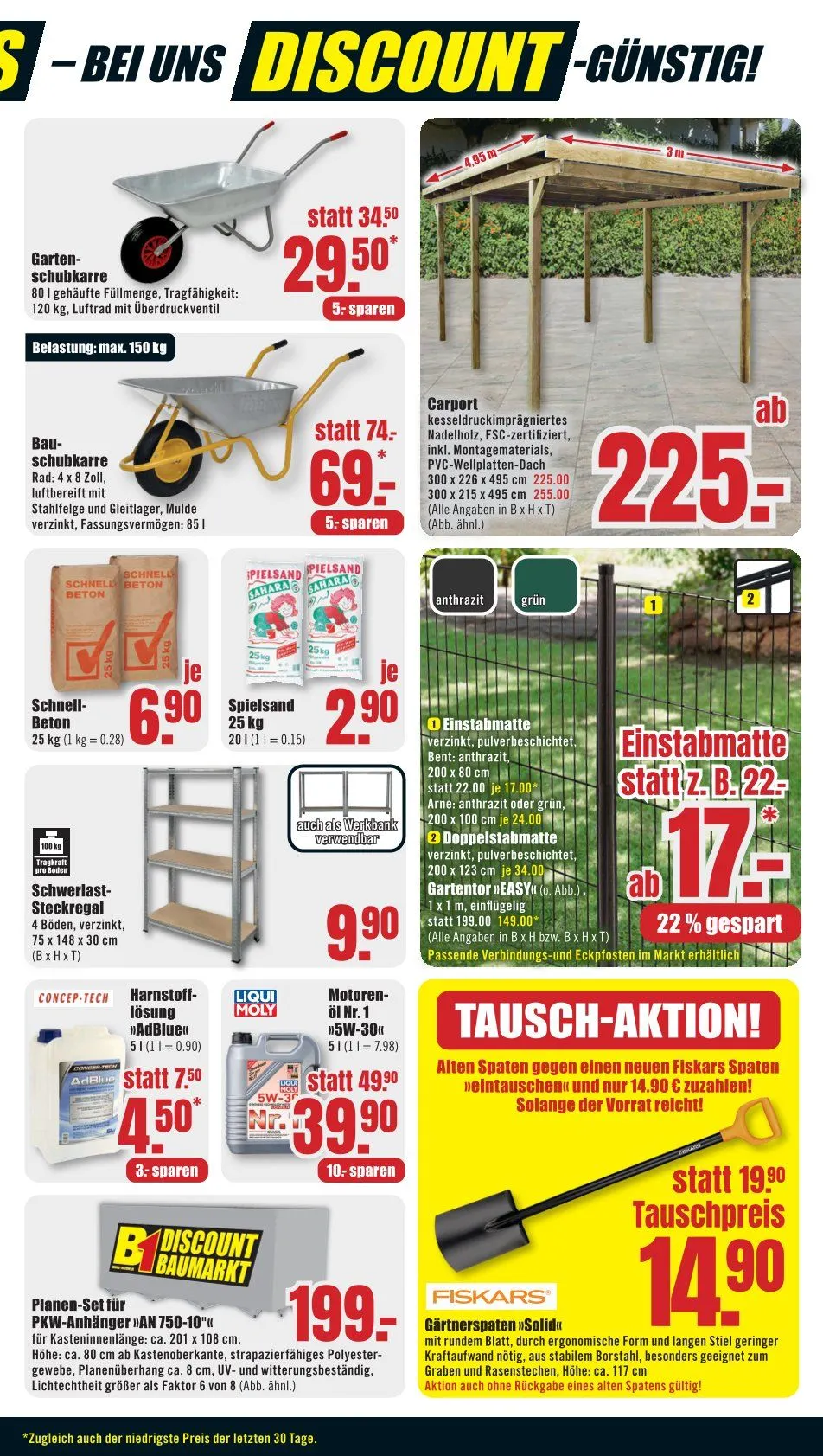 B1 Discount Baumarkt Angebote von 4. April bis 10. April 2026 - Prospekt seite 9
