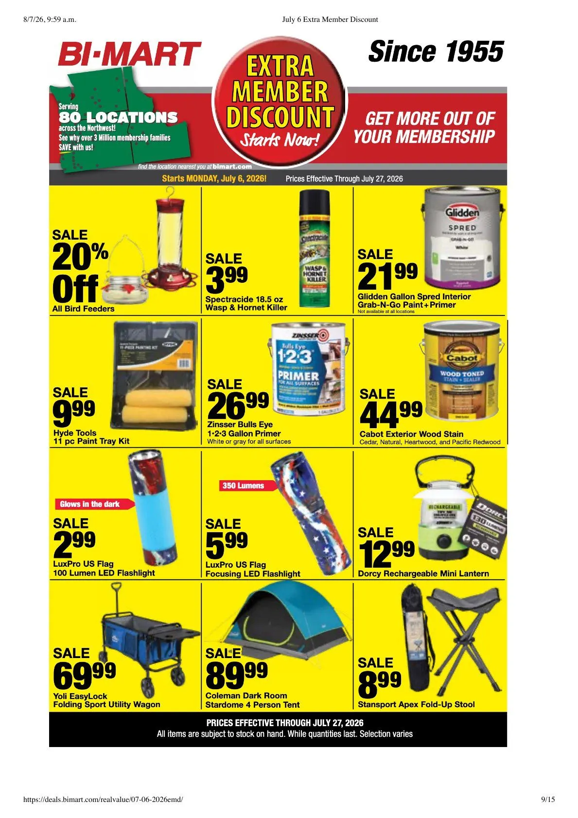 Weekly ad Bi-Mart Sales from July 6 to July 27 2026 - Page 9