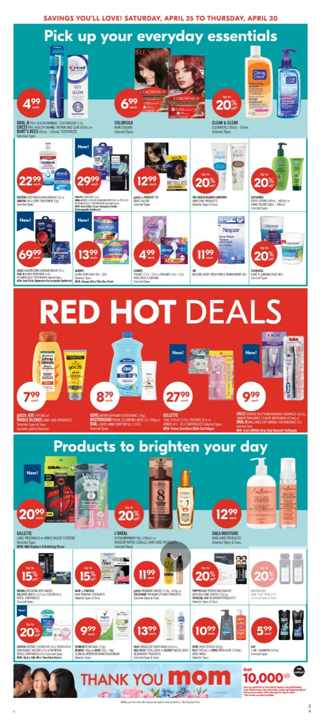 Shoppers Drug Mart Sales from April 25 to April 30 2026 - flyer page 9