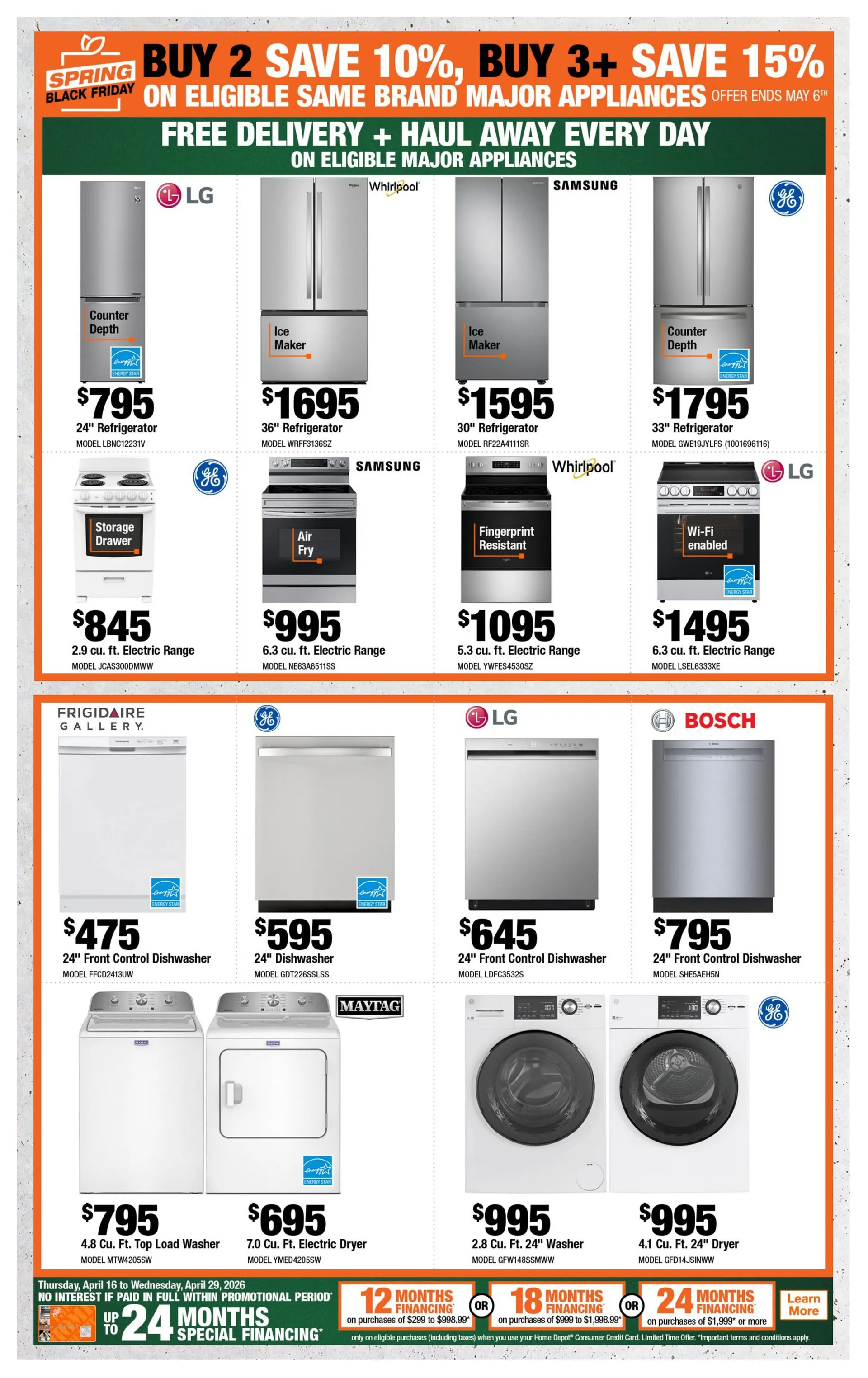 The Home Depot Sales from April 16 to April 29 2026 - flyer page 9