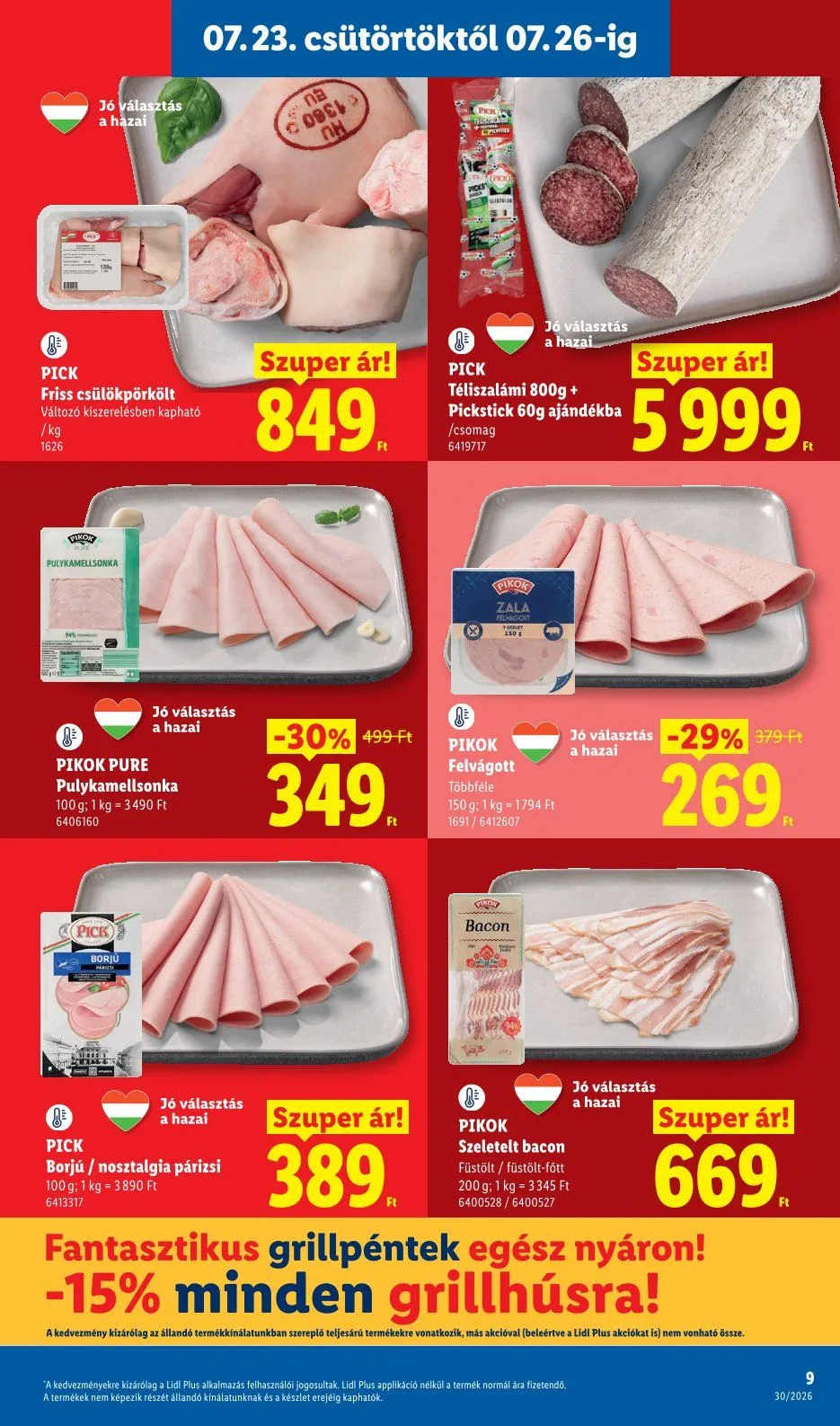 Katalógus  Lidl legfrissebb ajánlatai július 23.-tól július 29.-ig 2026. - Oldal 9