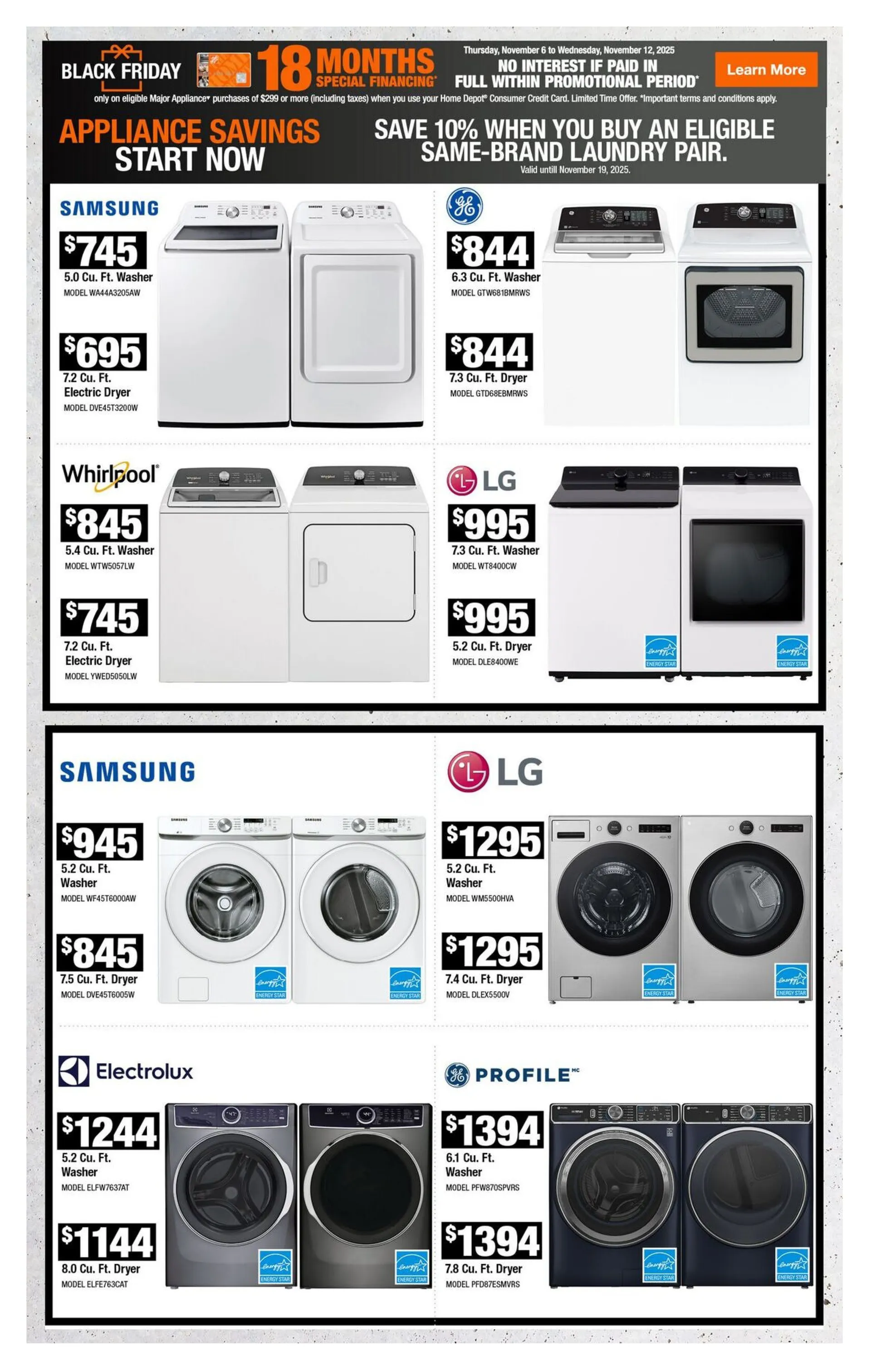 The Home Depot Sales from November 6 to November 19 2025 - flyer page 9