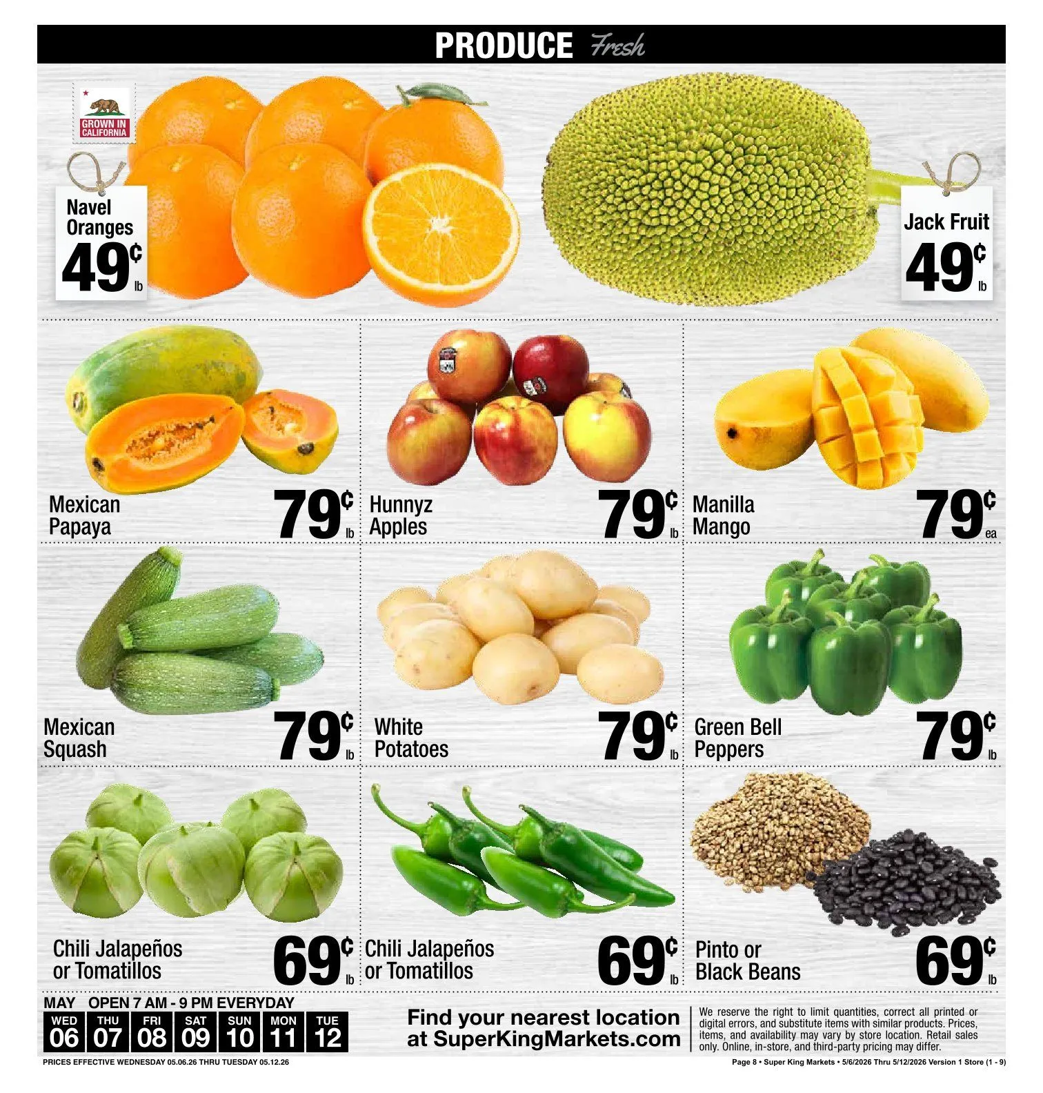 Weekly ad Super King Markets Sales from May 6 to May 12 2026 - Page 9