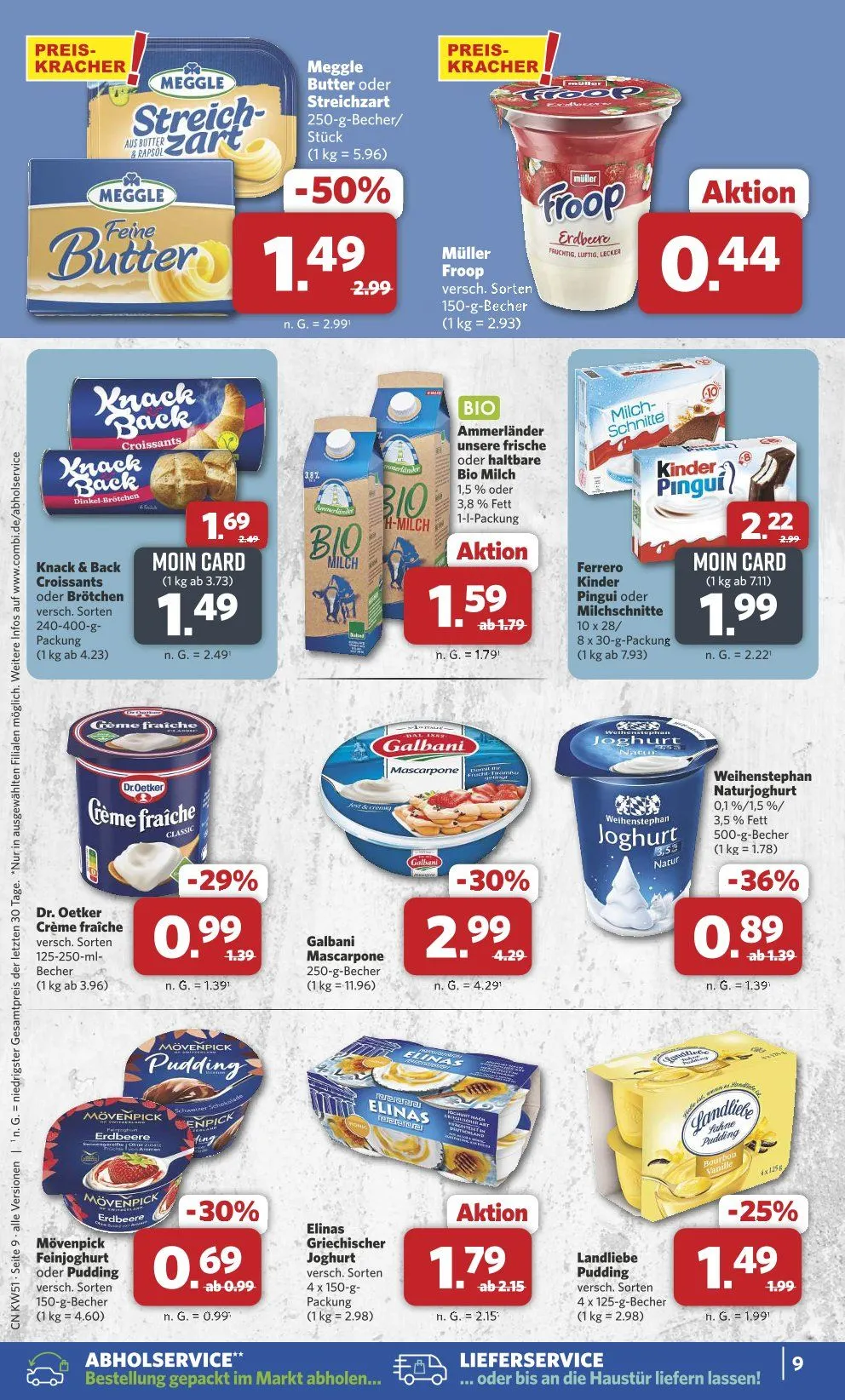 Combi Angebote von 15. Dezember bis 20. Dezember 2025 - Prospekt seite 9