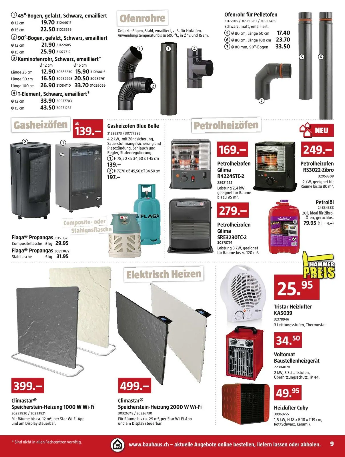 Bauhaus Broschyr Erbjudanden von 25. November bis 29. Dezember 2024 - Prospekt seite  9