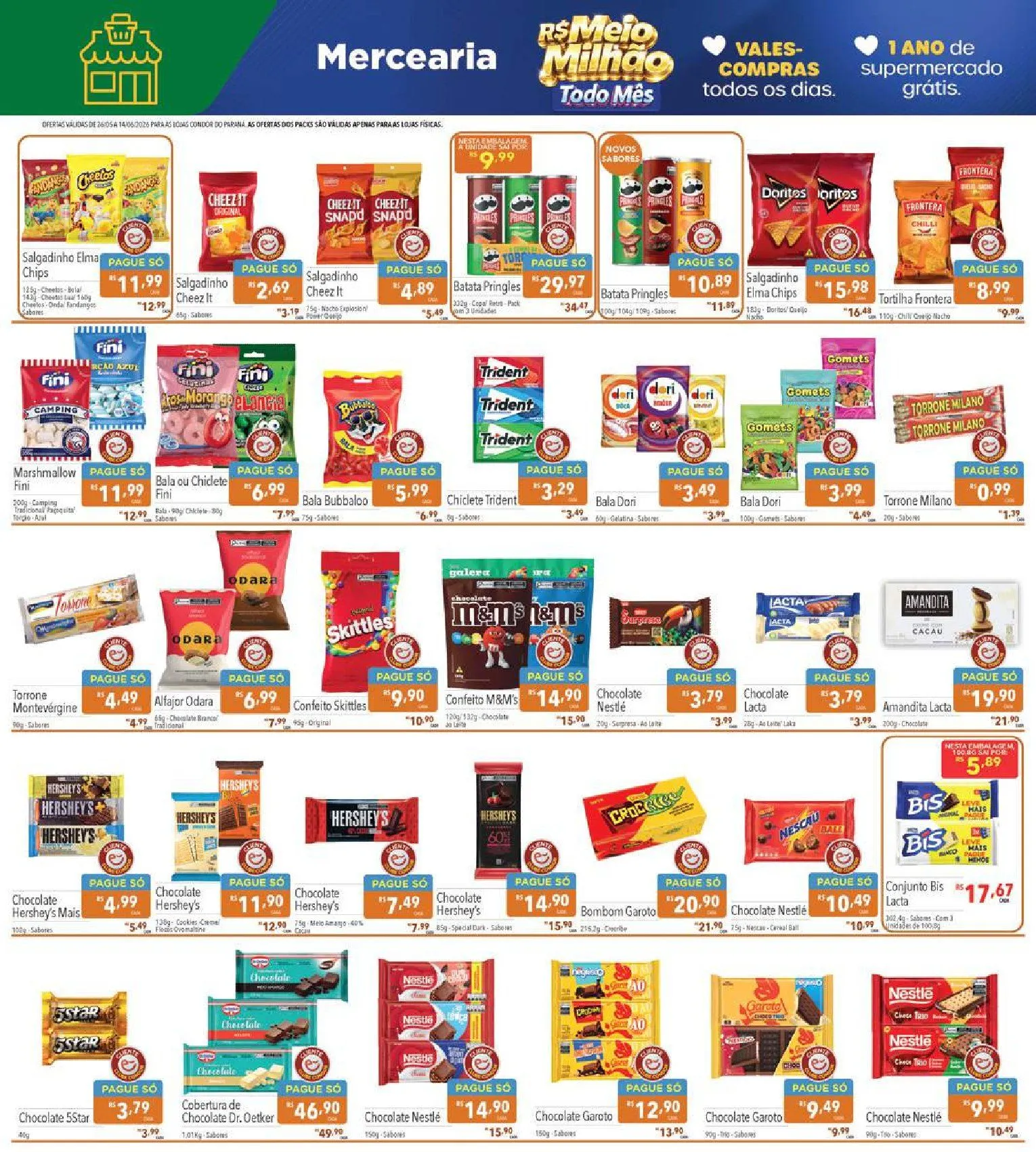 Encarte de Folhetos Supermercados Condor  26 de maio até 14 de junho 2026 - Pagina 9