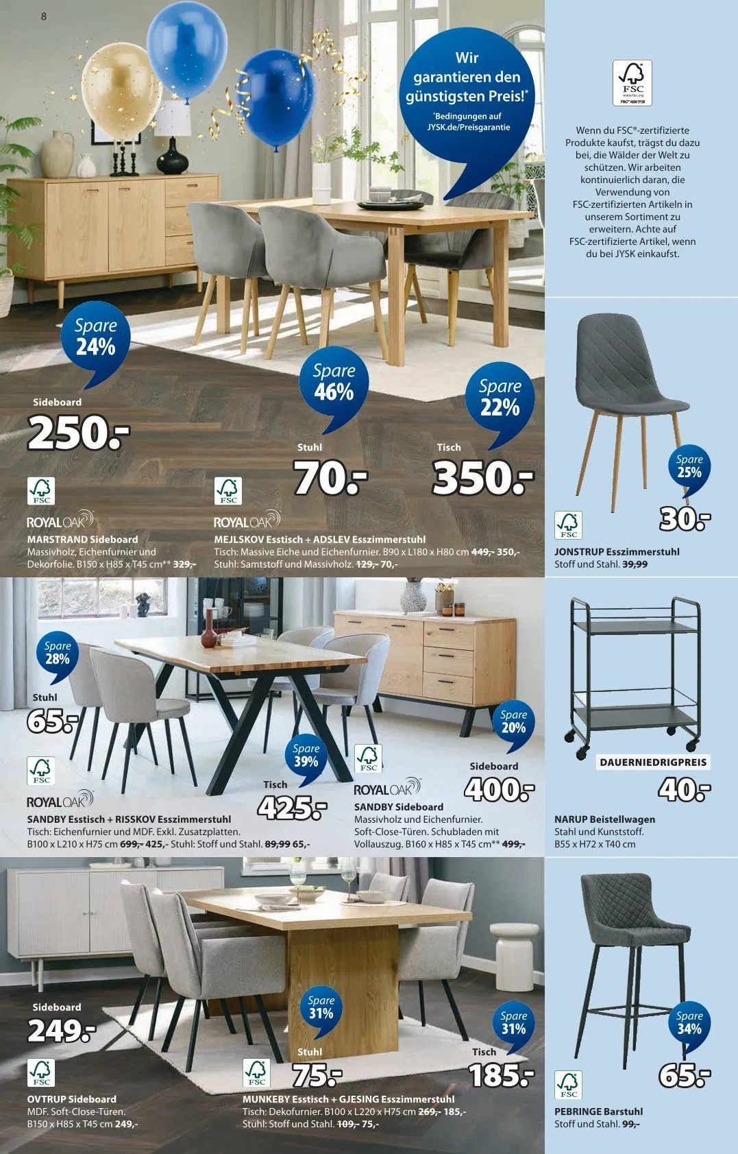 JYSK Prospekte von 19. September bis 18. Oktober 2025 - Prospekt seite 8
