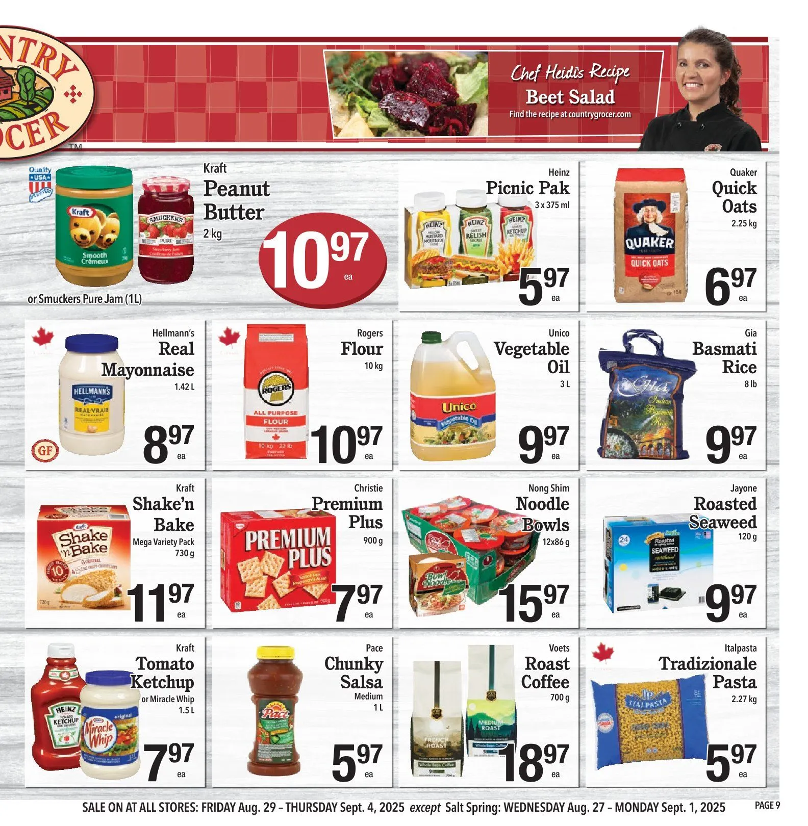 Country Grocer Sales from September 4 to September 10 2025 - flyer page 9