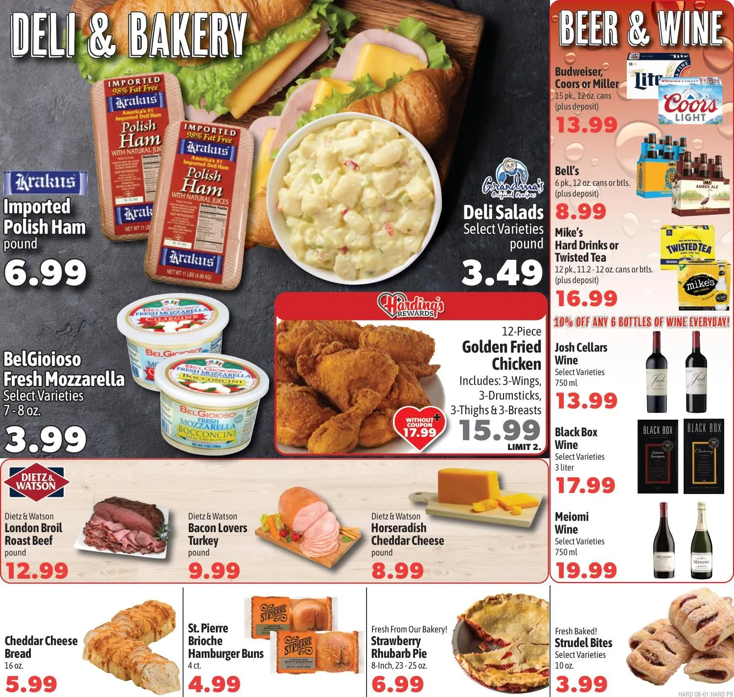 Weekly ad Harding's Markets Sales from August 1 to August 7 2025 - Page 8
