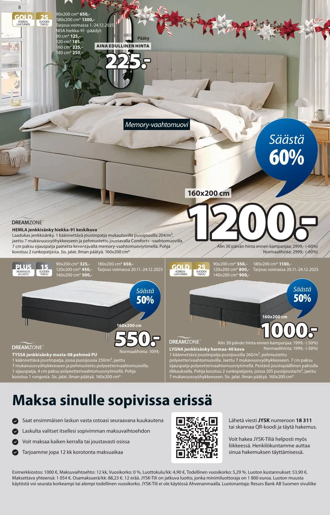 JYSK Tarjoukset voimassa alkaen 1. joulukuuta - 10. joulukuuta 2025 - Tarjouslehti sivu 8