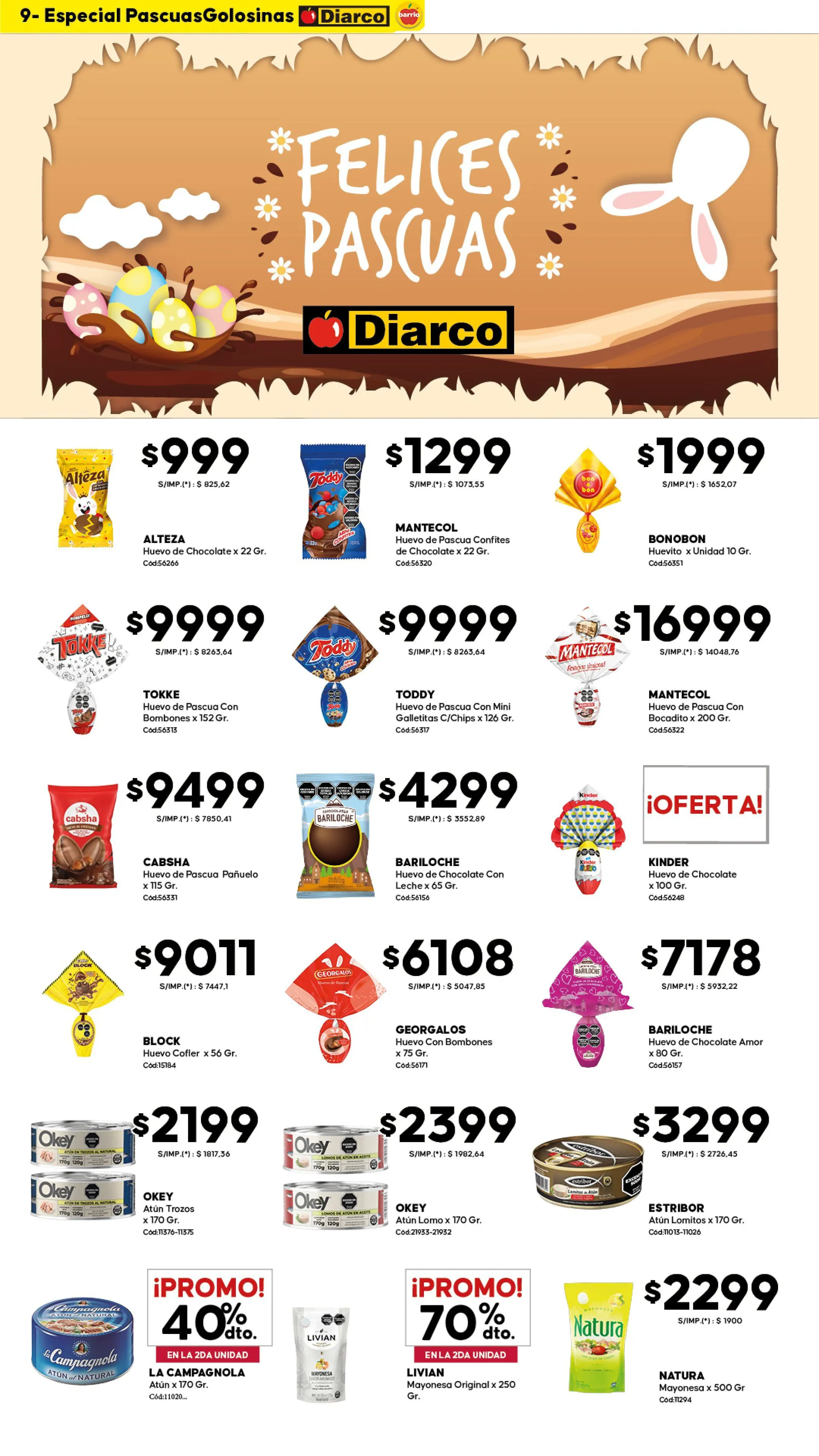 Ofertas de Diarco Ofertas 30 de marzo al 3 de abril 2026 - Página 9 del catálogo