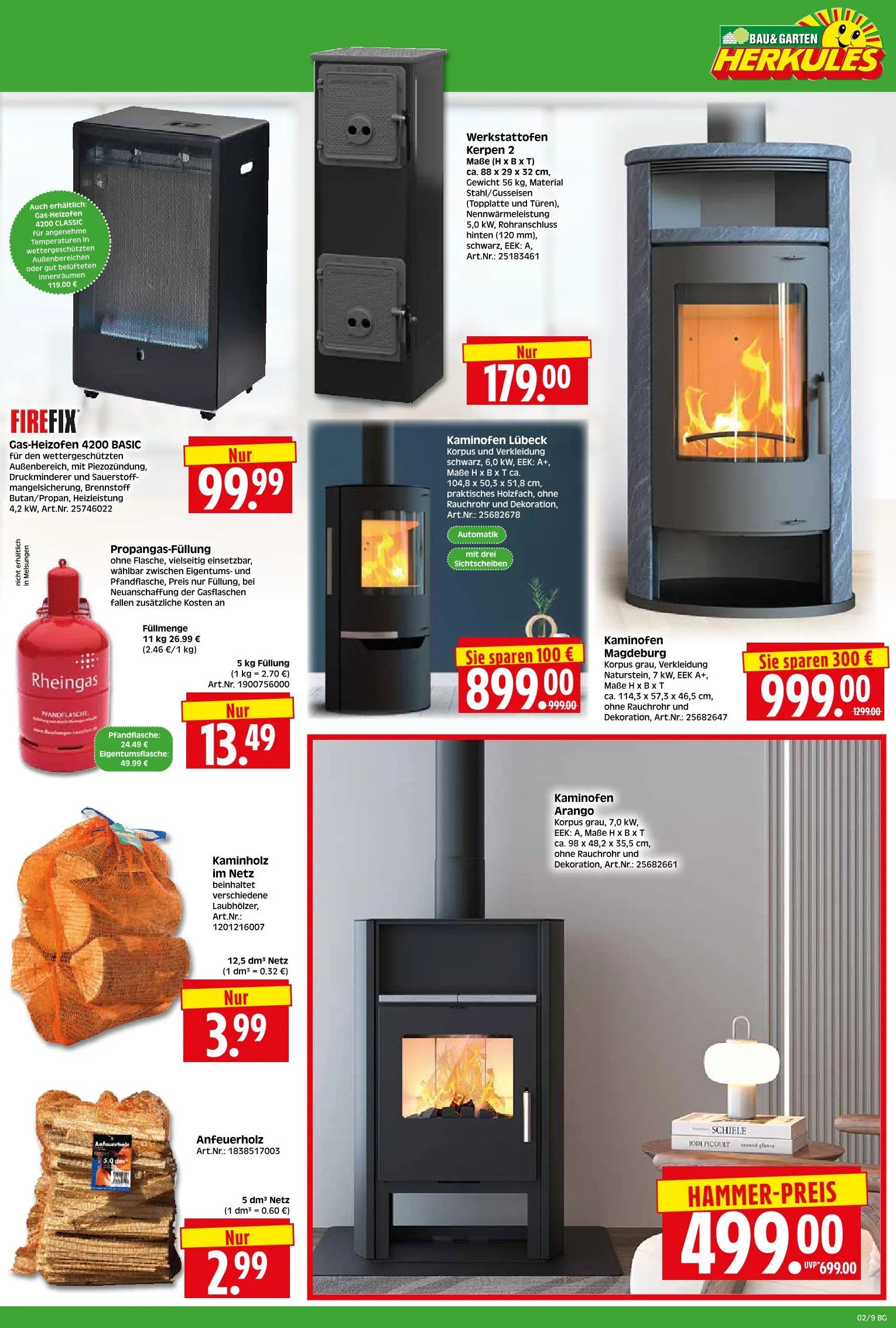 Herkules Baumarkt Angebote von 5. Januar bis 10. Januar 2026 - Prospekt seite 9