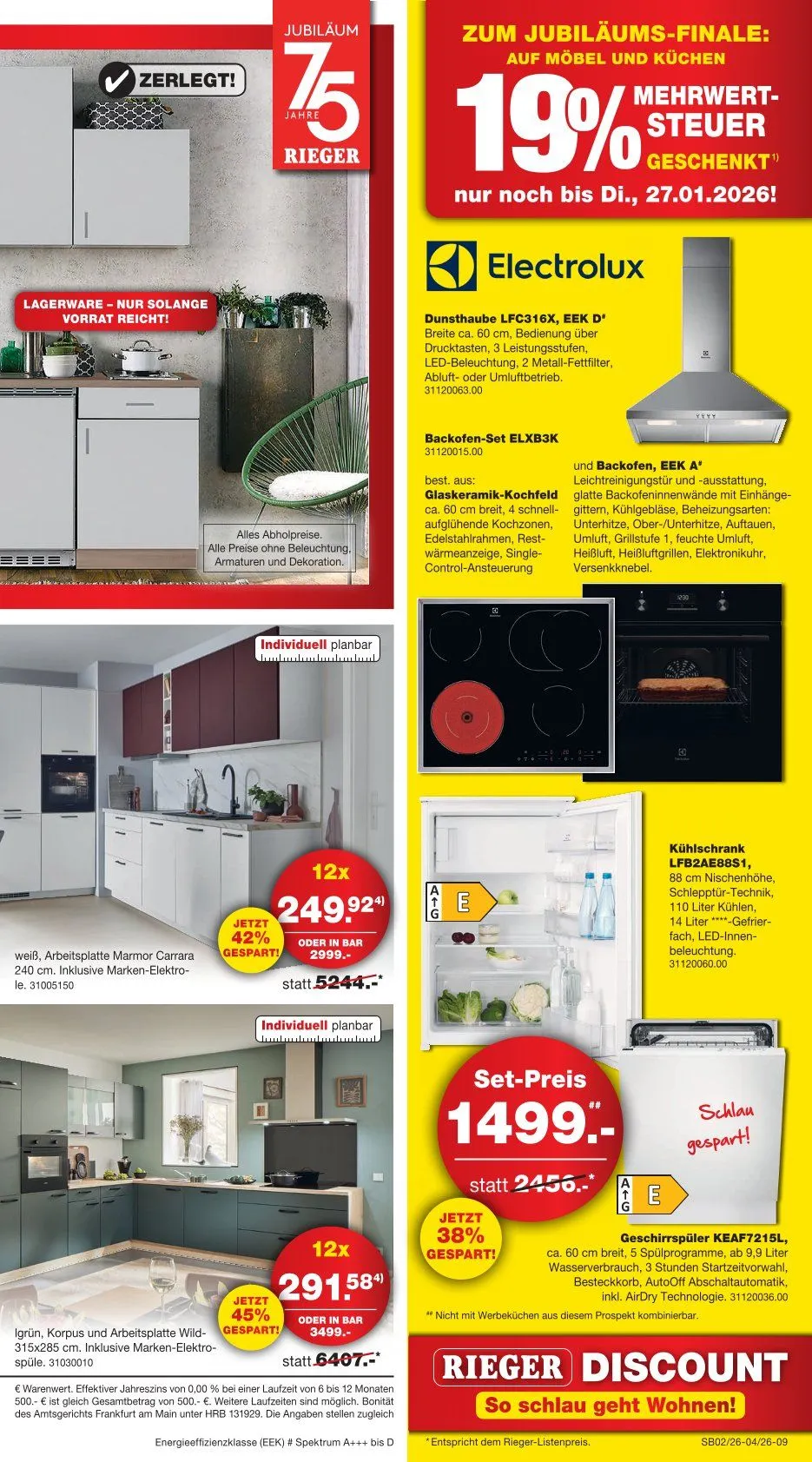  Möbel Riege von 12. Januar bis 26. Januar 2026 - Prospekt seite 9