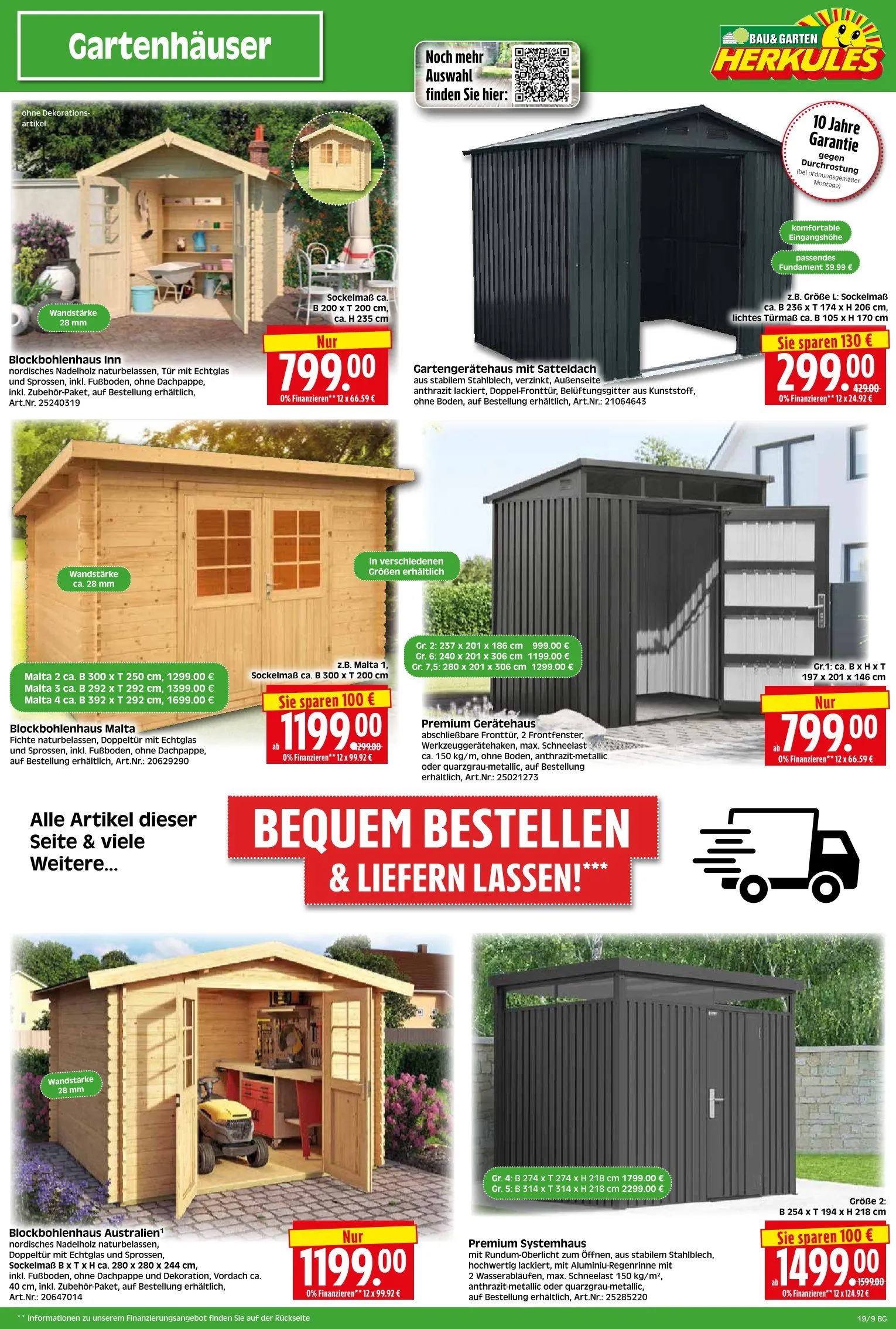 Herkules Baumarkt Prospekte von 5. Mai bis 10. Mai 2025 - Prospekt seite 9