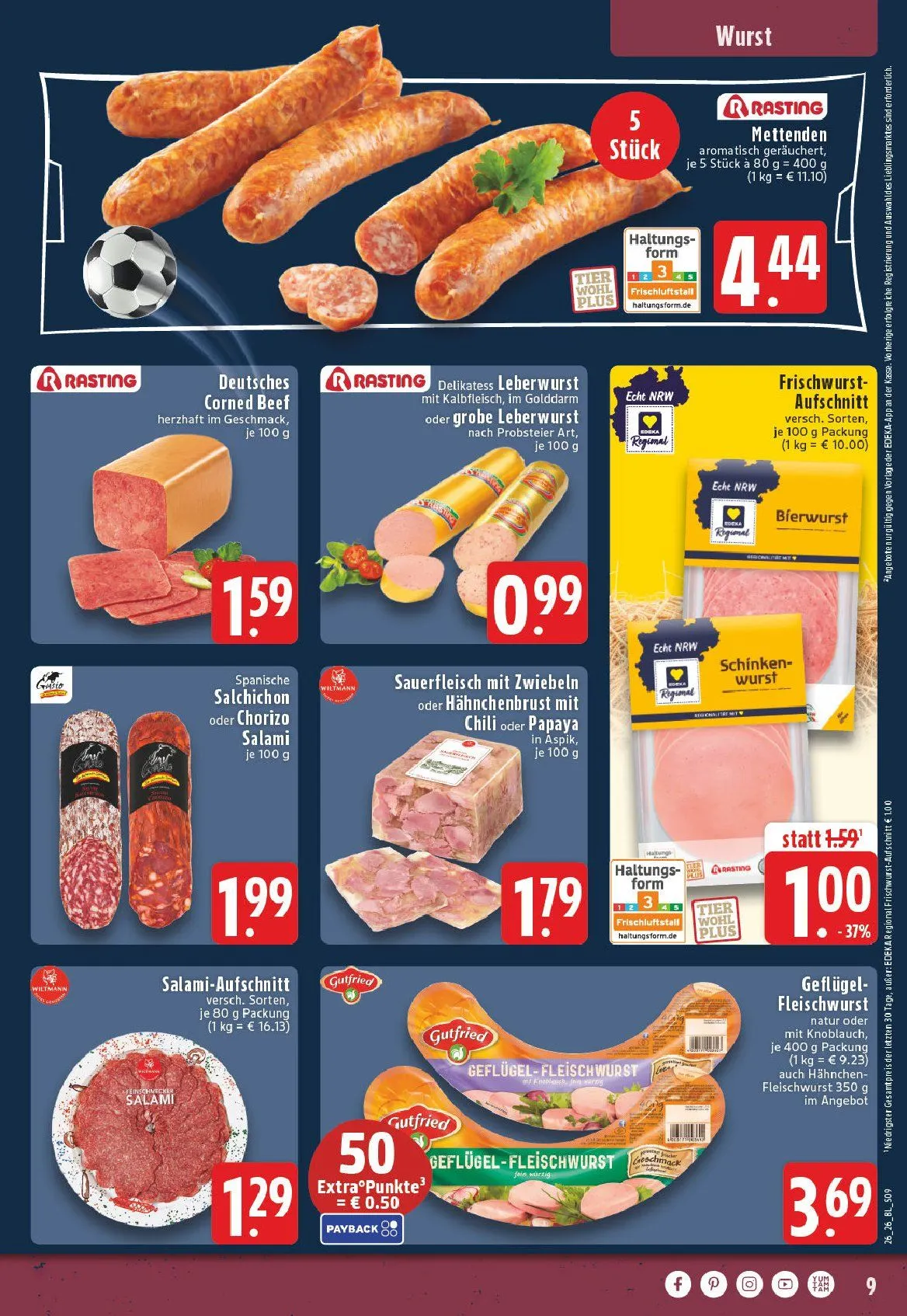Edeka Angebote von 22. Juni bis 27. Juni 2026 - Prospekt seite 9