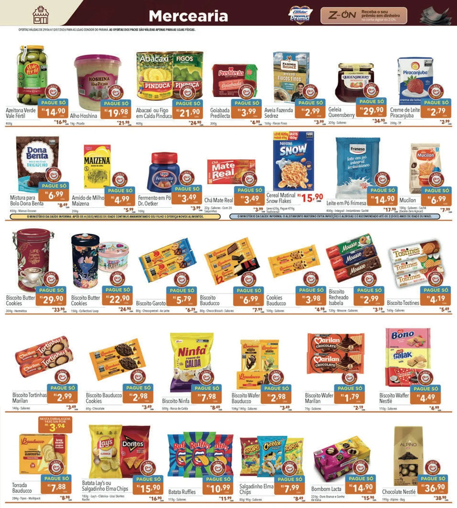 Encarte de  Folhetos Supermercados Condor 29 de junho até 13 de julho 2026 - Pagina 9